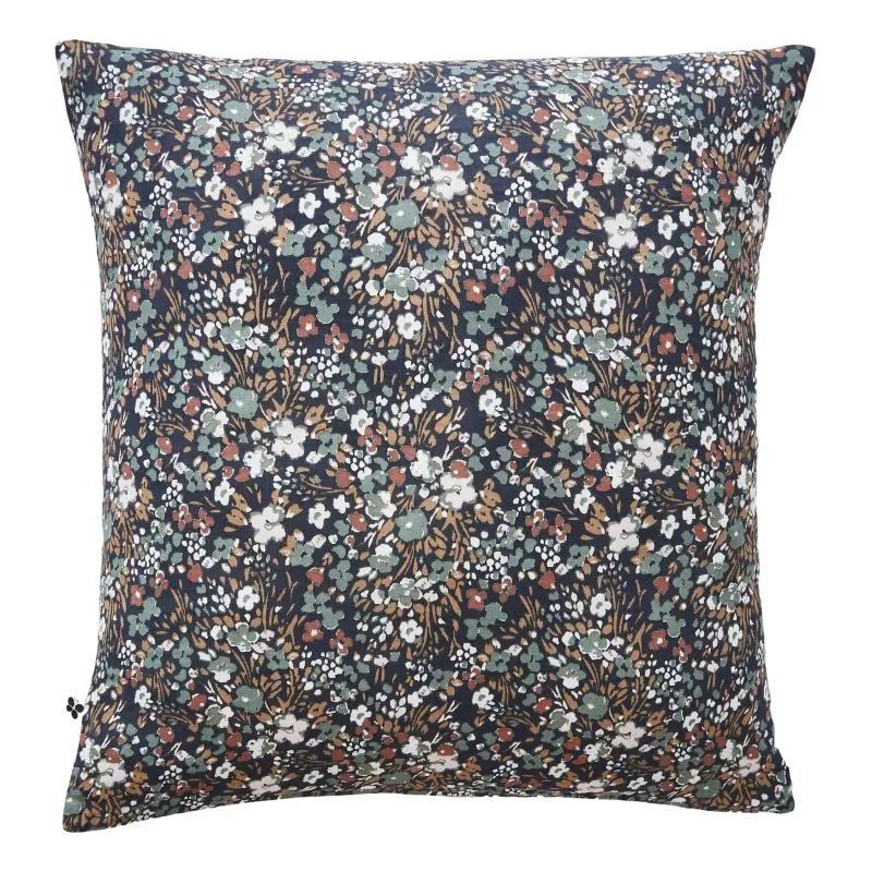 Taie d'oreiller percale de coton Bleu