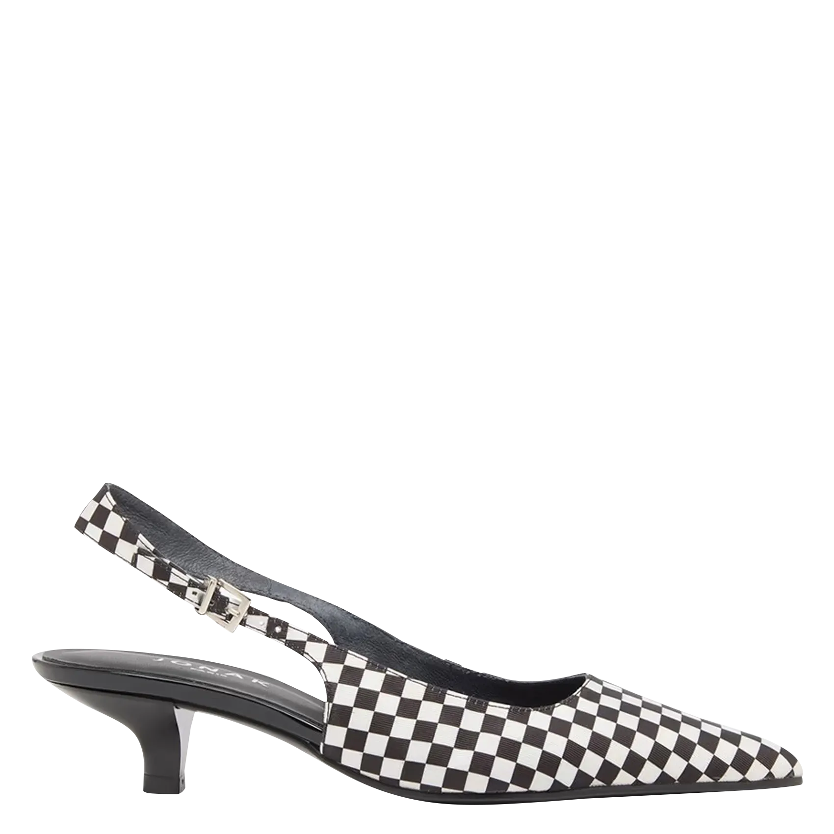 Escarpins imprimé à carreaux Noir DOUALA