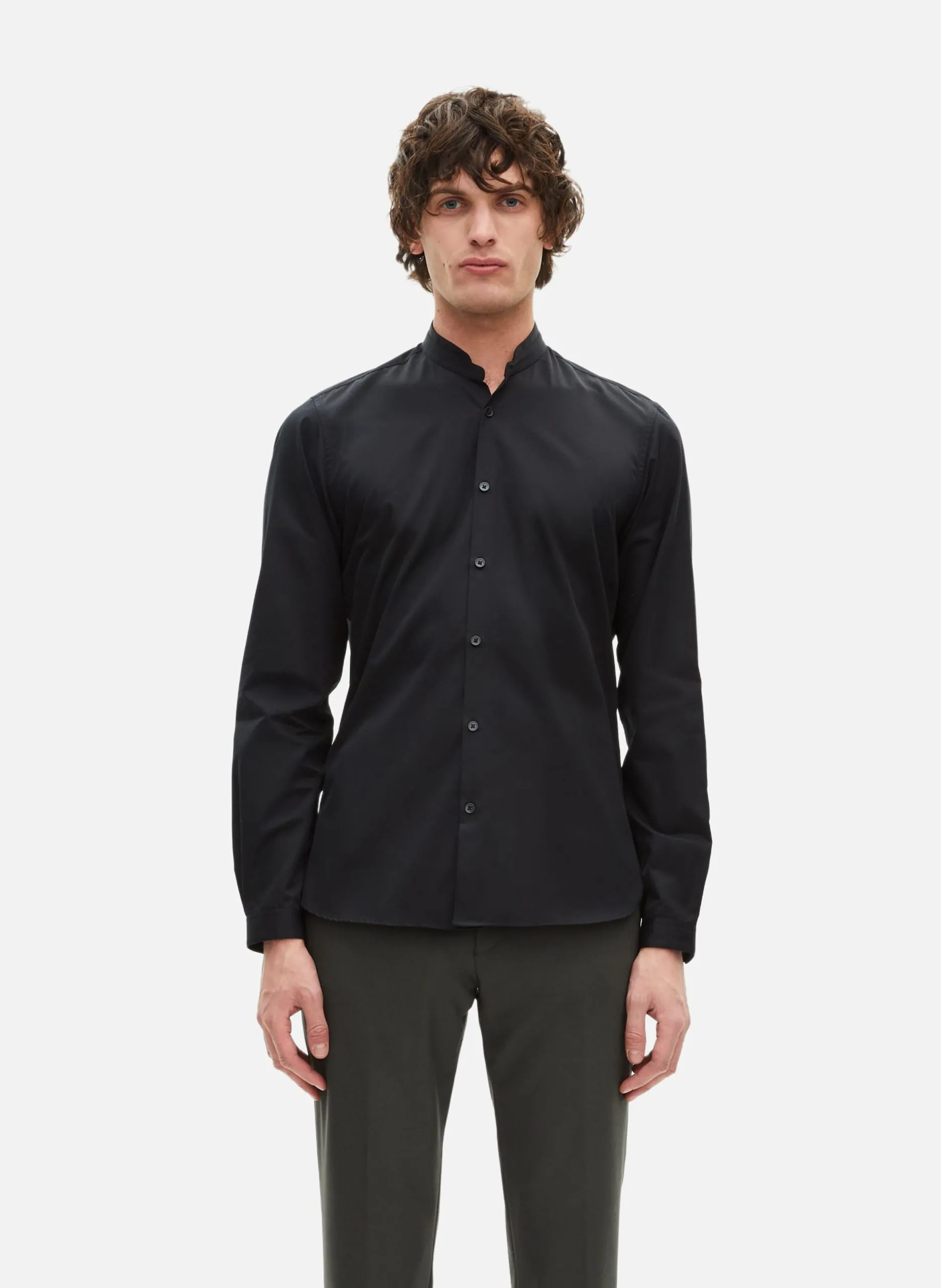 Chemise en smart twill Noir