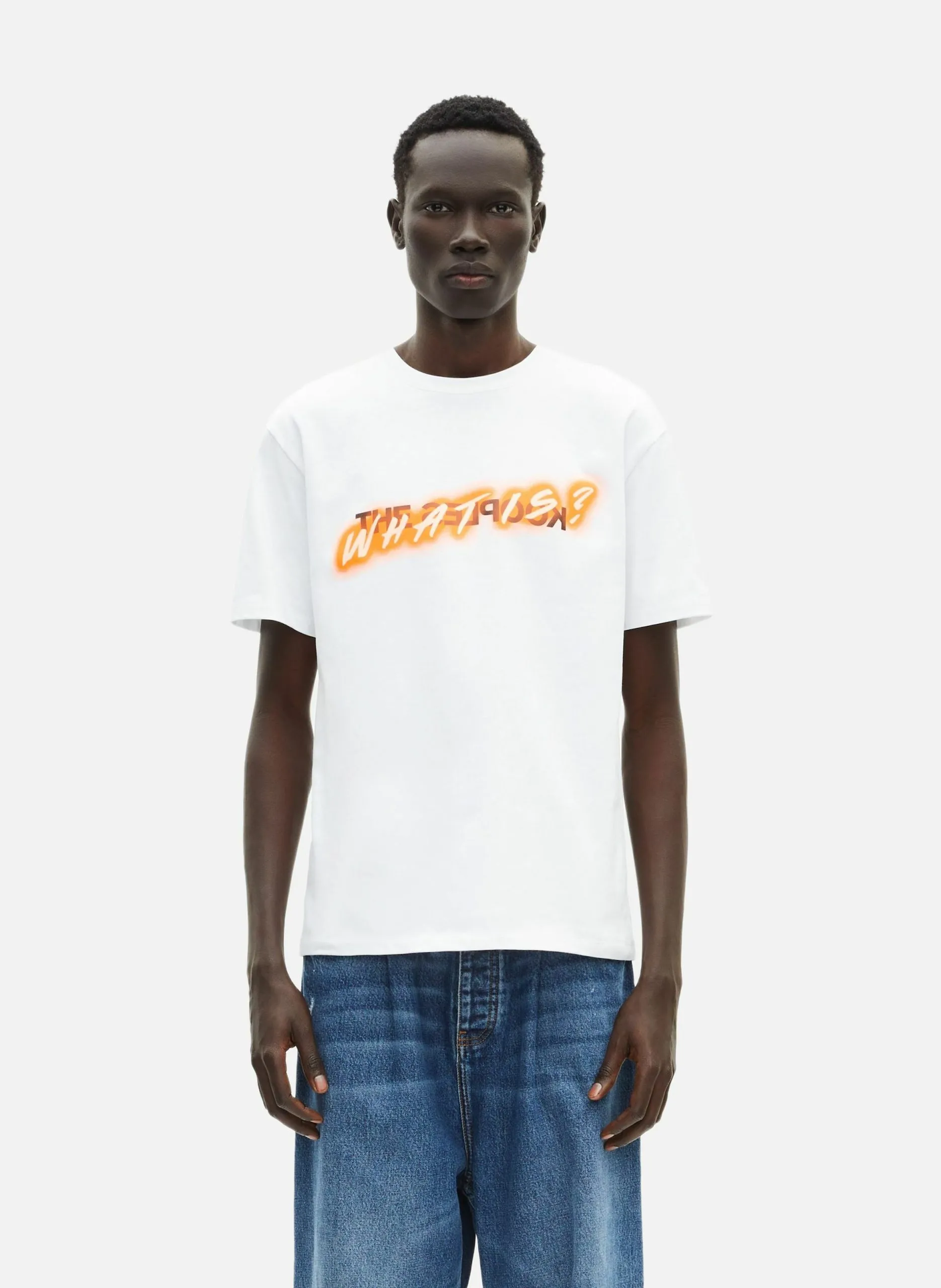 T-shirt en coton what is Blanc