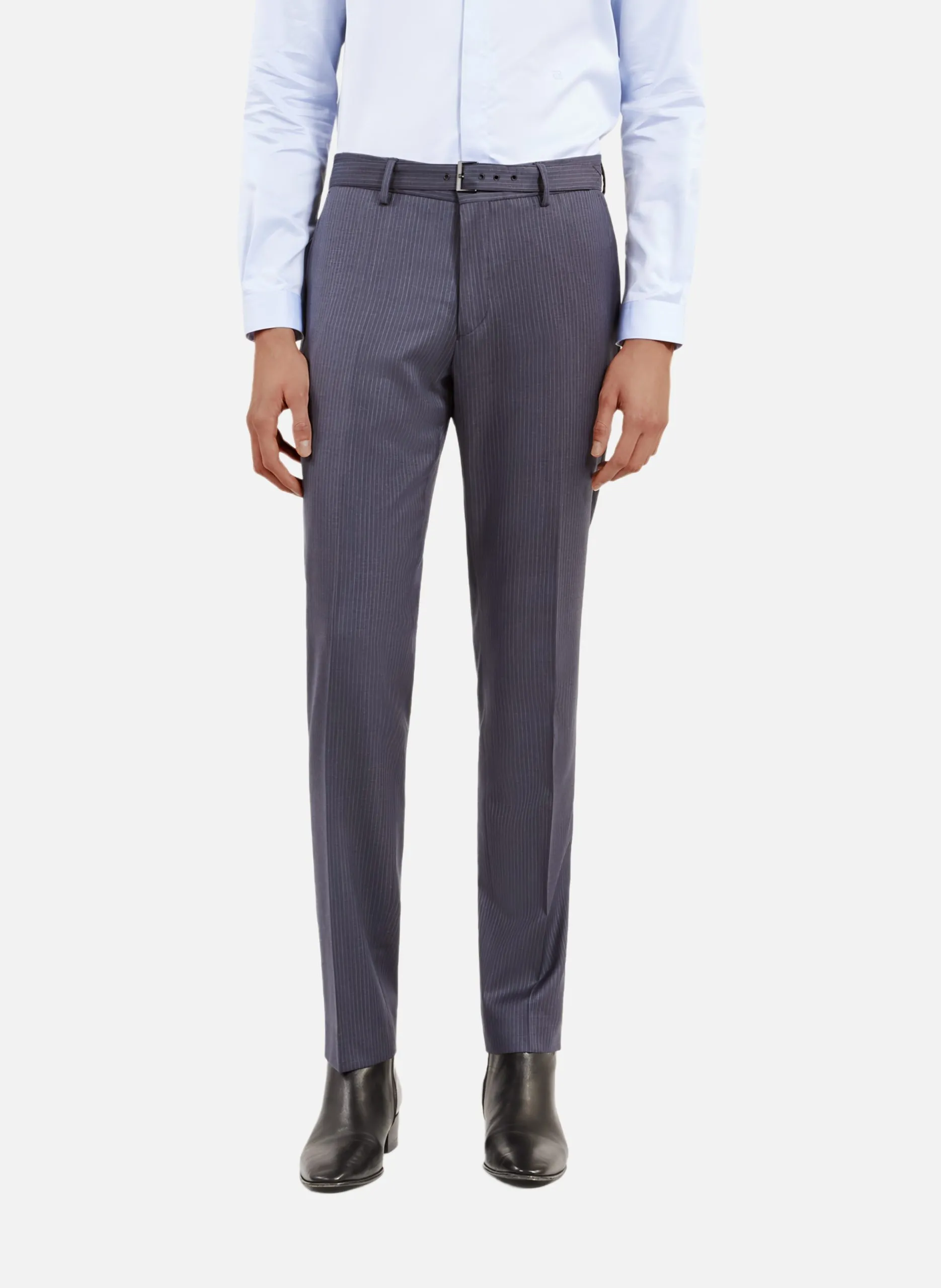 Pantalon de costume à rayures Bleu