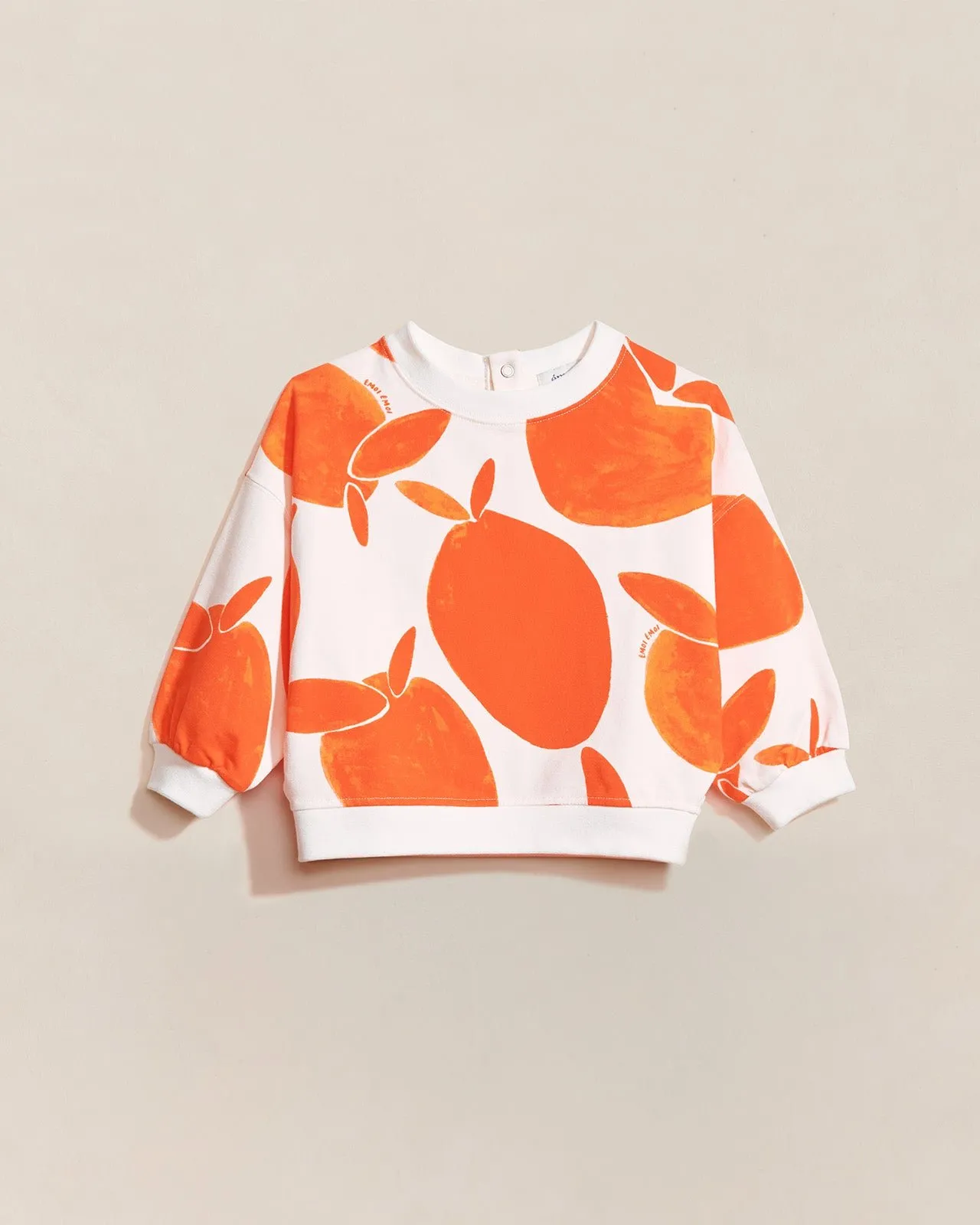 Le sweat sam en coton bio Orange