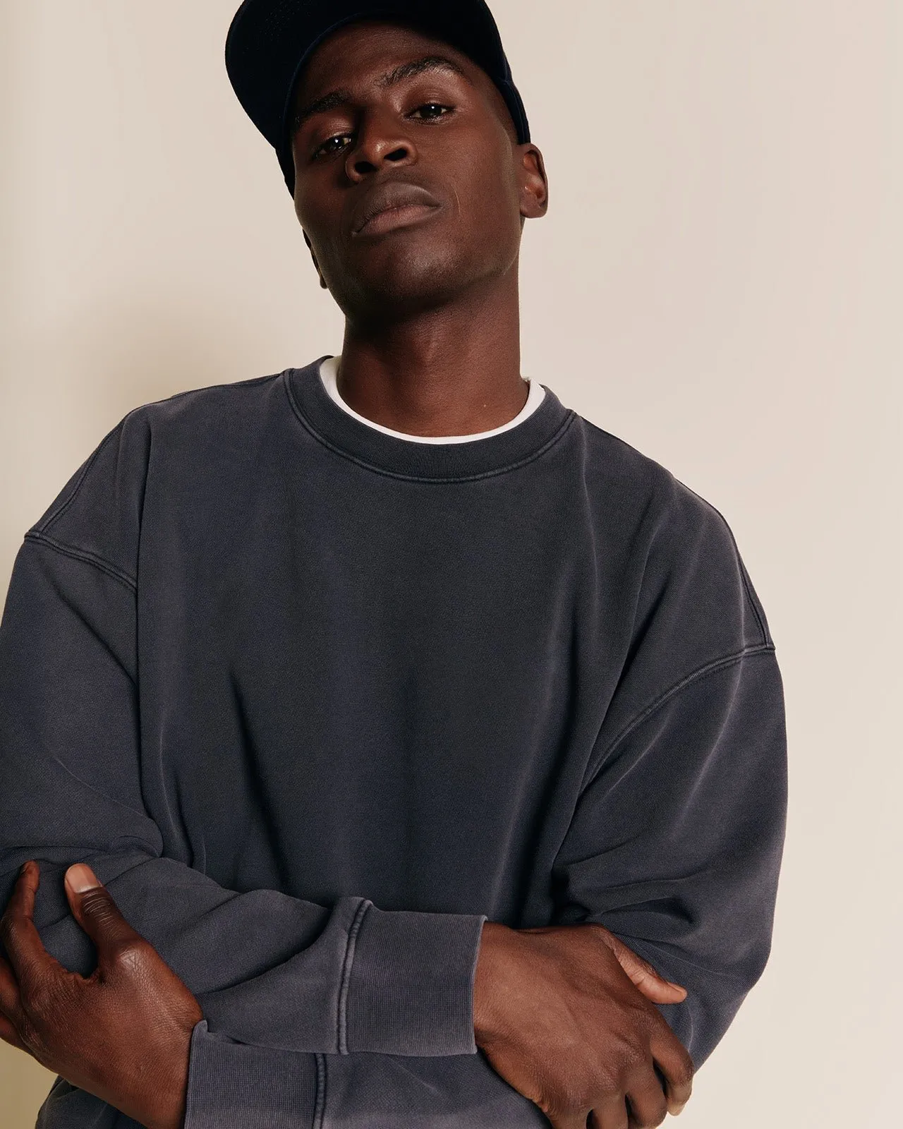 Le sweat solal en coton bio Gris