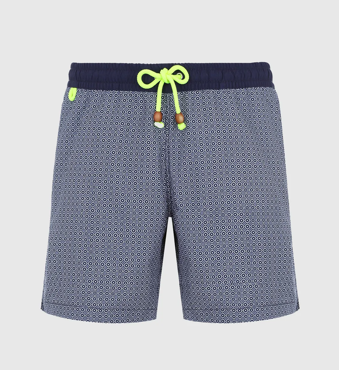 Short de bain + long - azulejos Bleu TRAWANGAN LONG