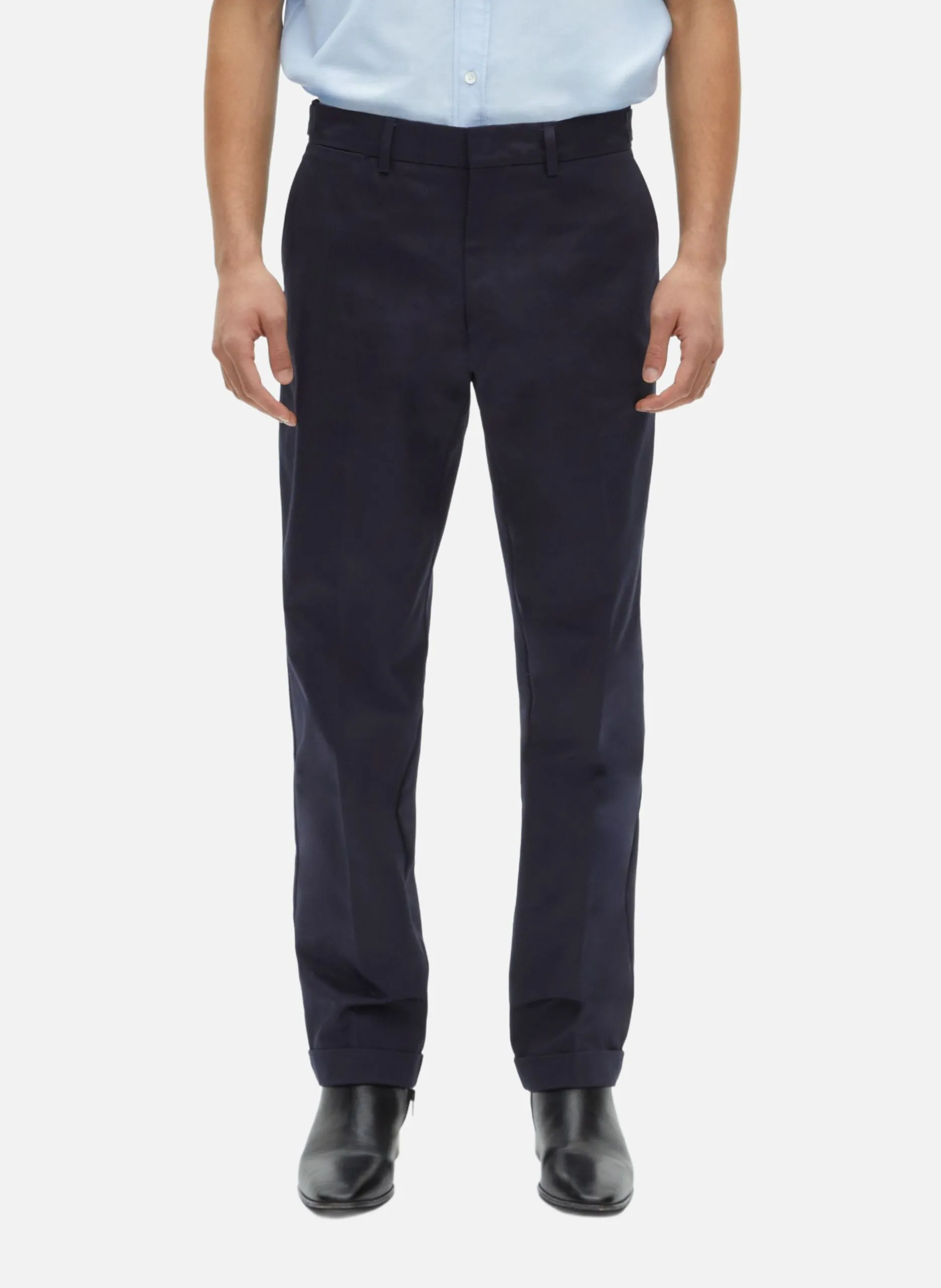 Pantalon ajusté Bleu