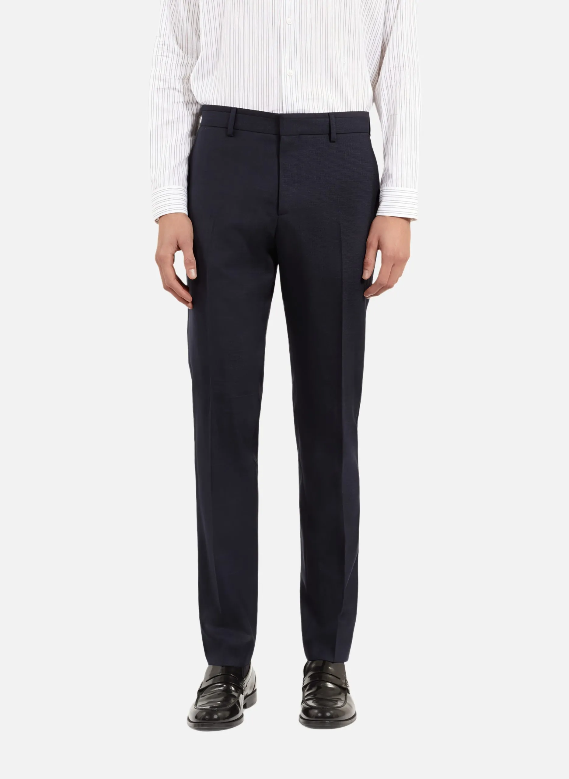 Pantalon de costume pied de puce Bleu