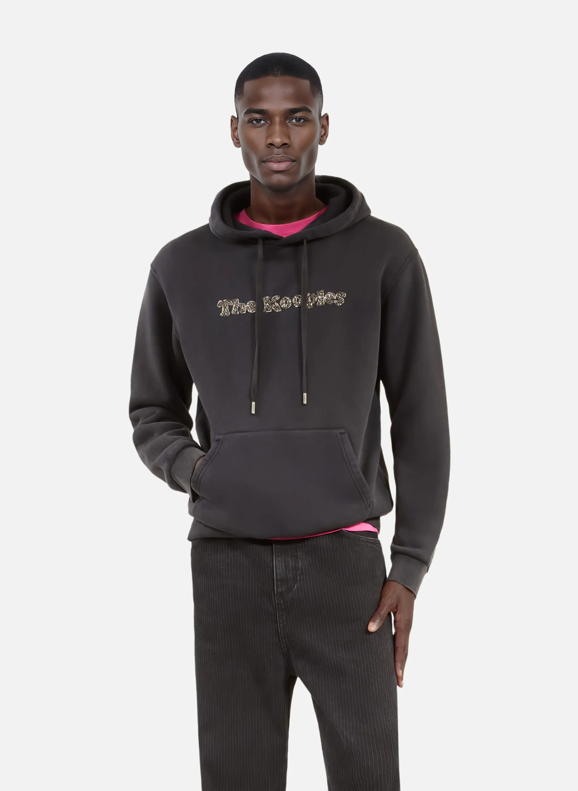 Sweatshirt logo à capuche Noir