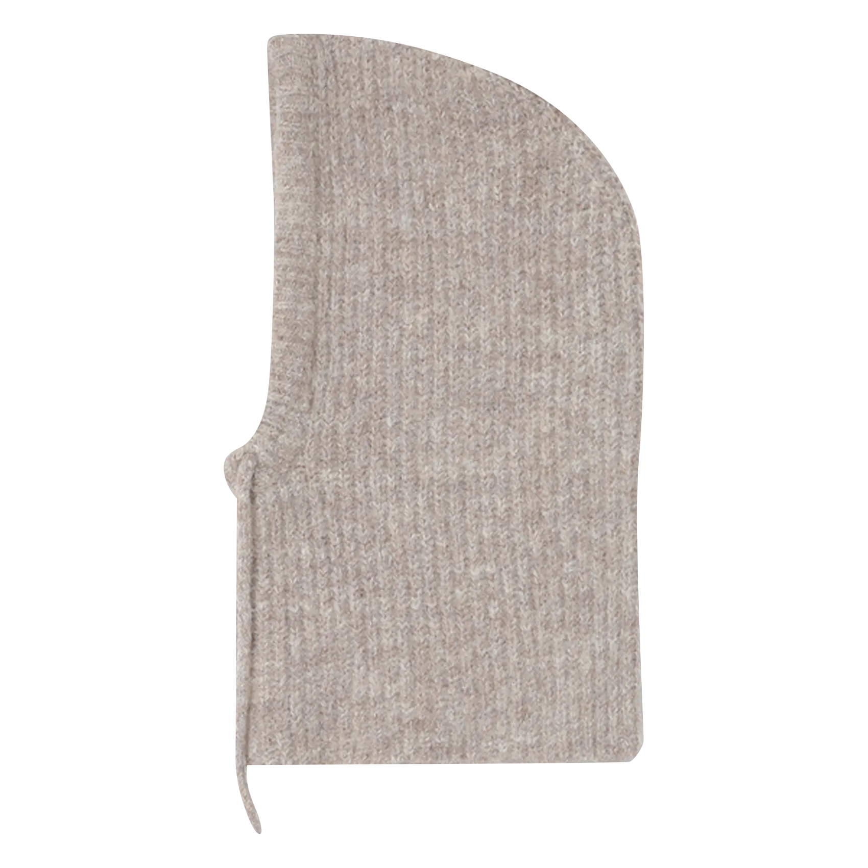 Cagoule unie en fil mélangé Marron SAMOURAI