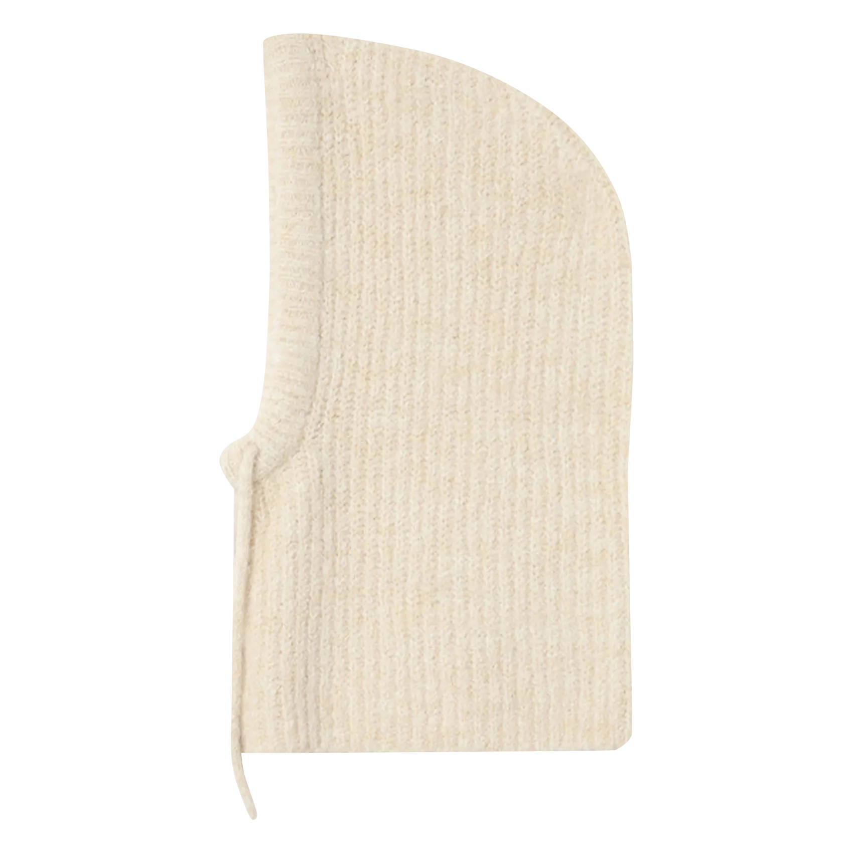 Cagoule unie en fil mélangé Beige SAMOURAI