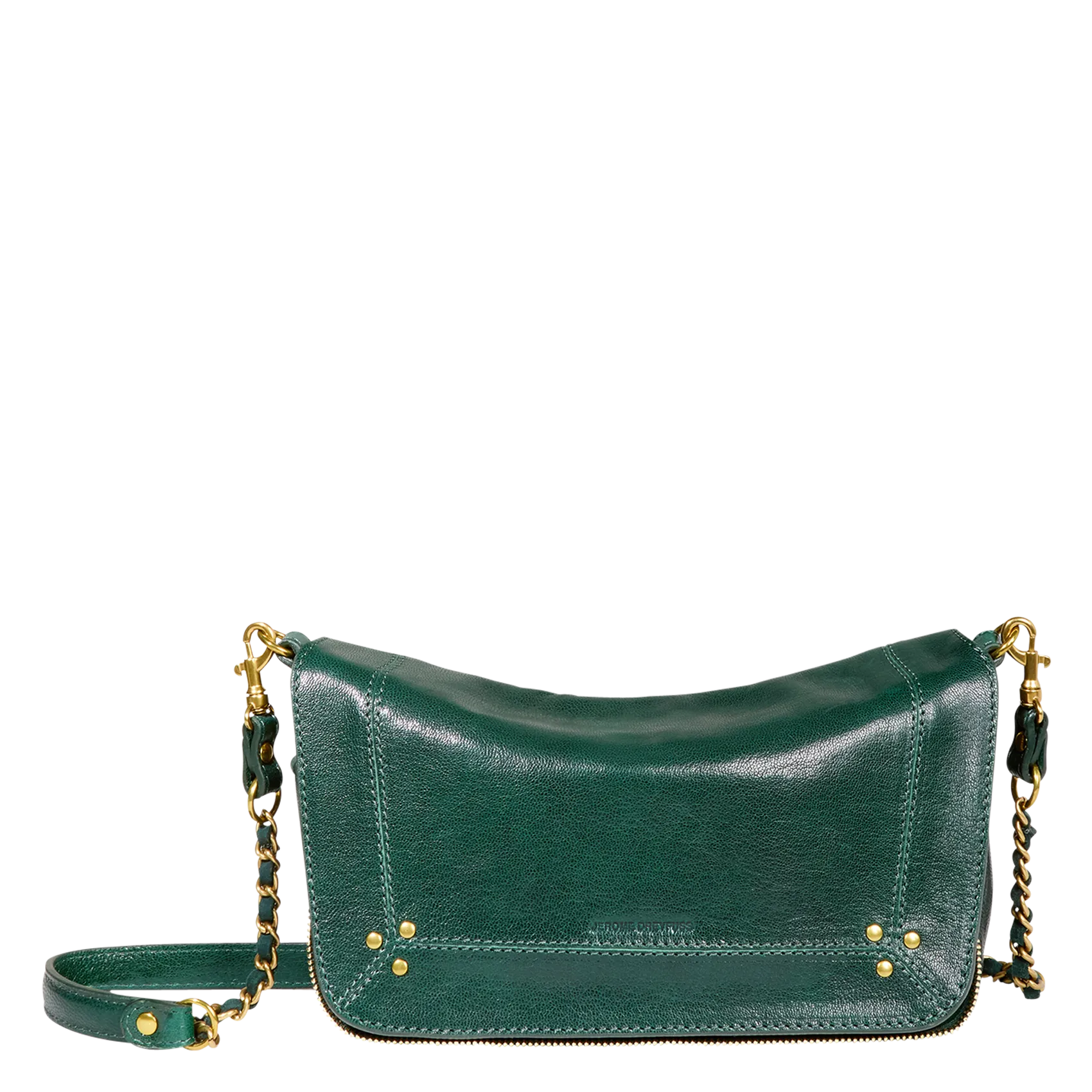 Sac bandoulière en cuir Vert BOBI S