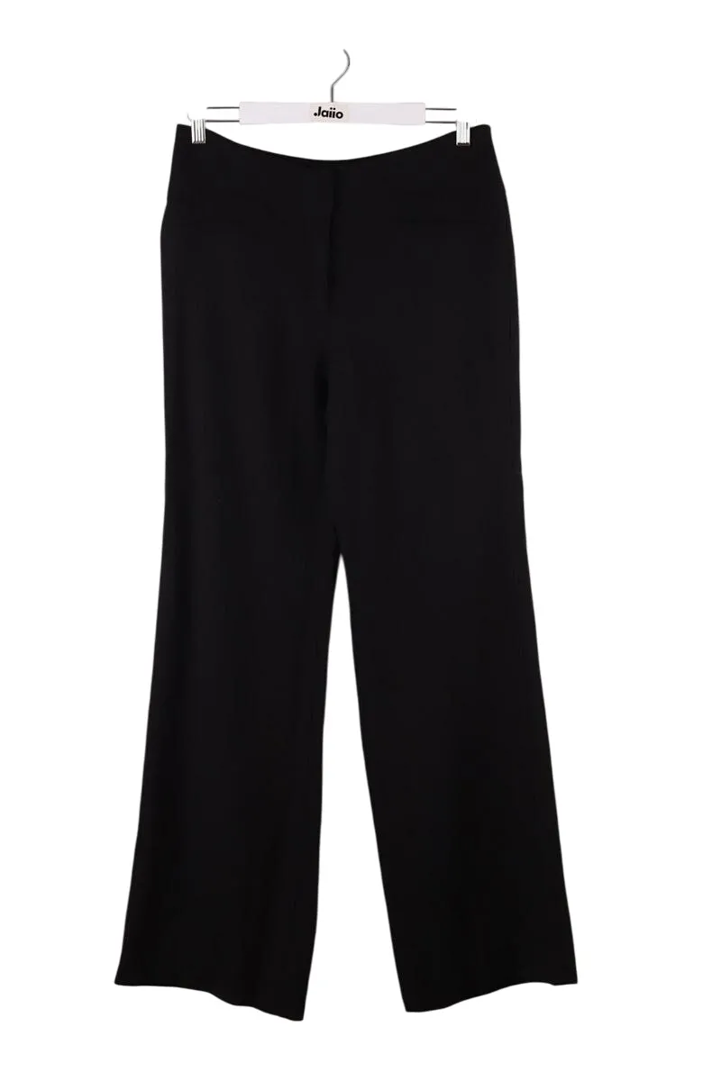 Pantalon large en coton Noir