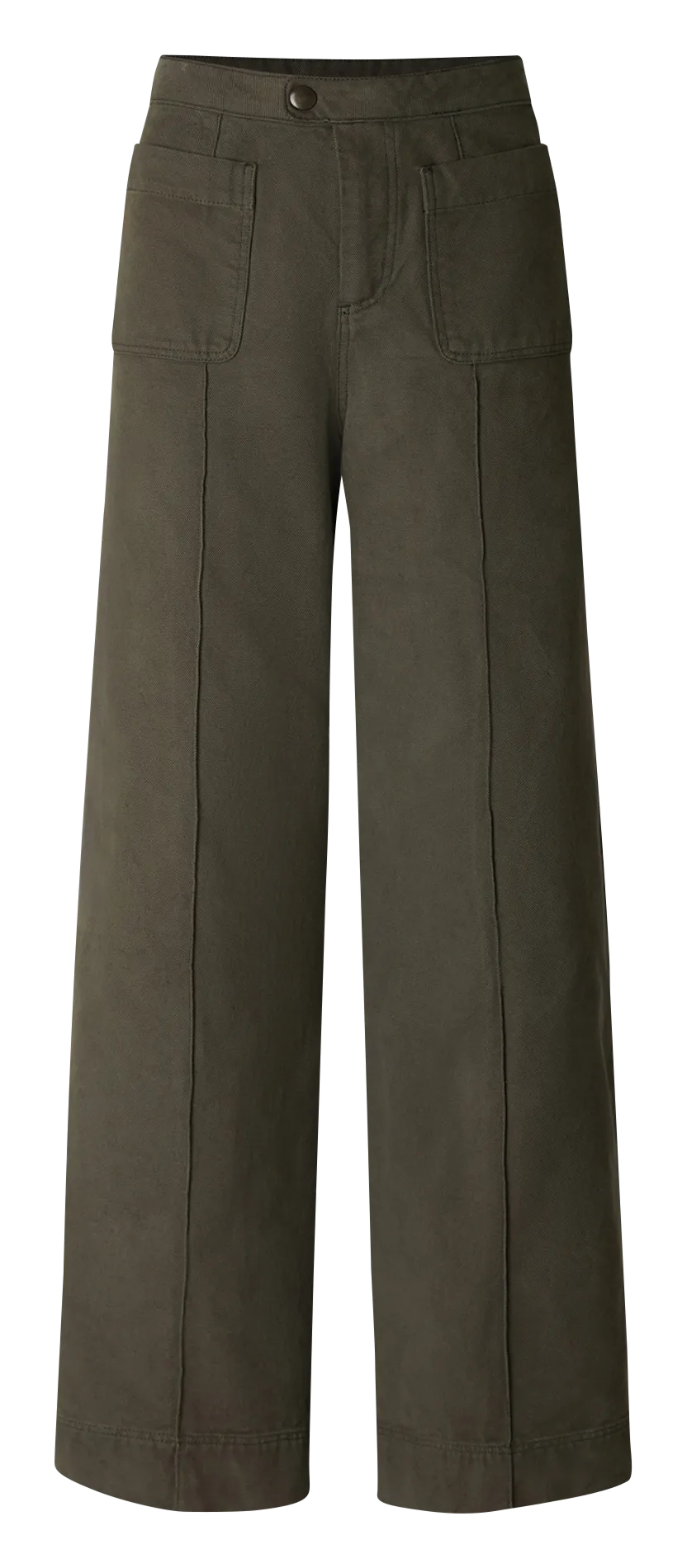 Pantalon large en coton Kaki HAROLD