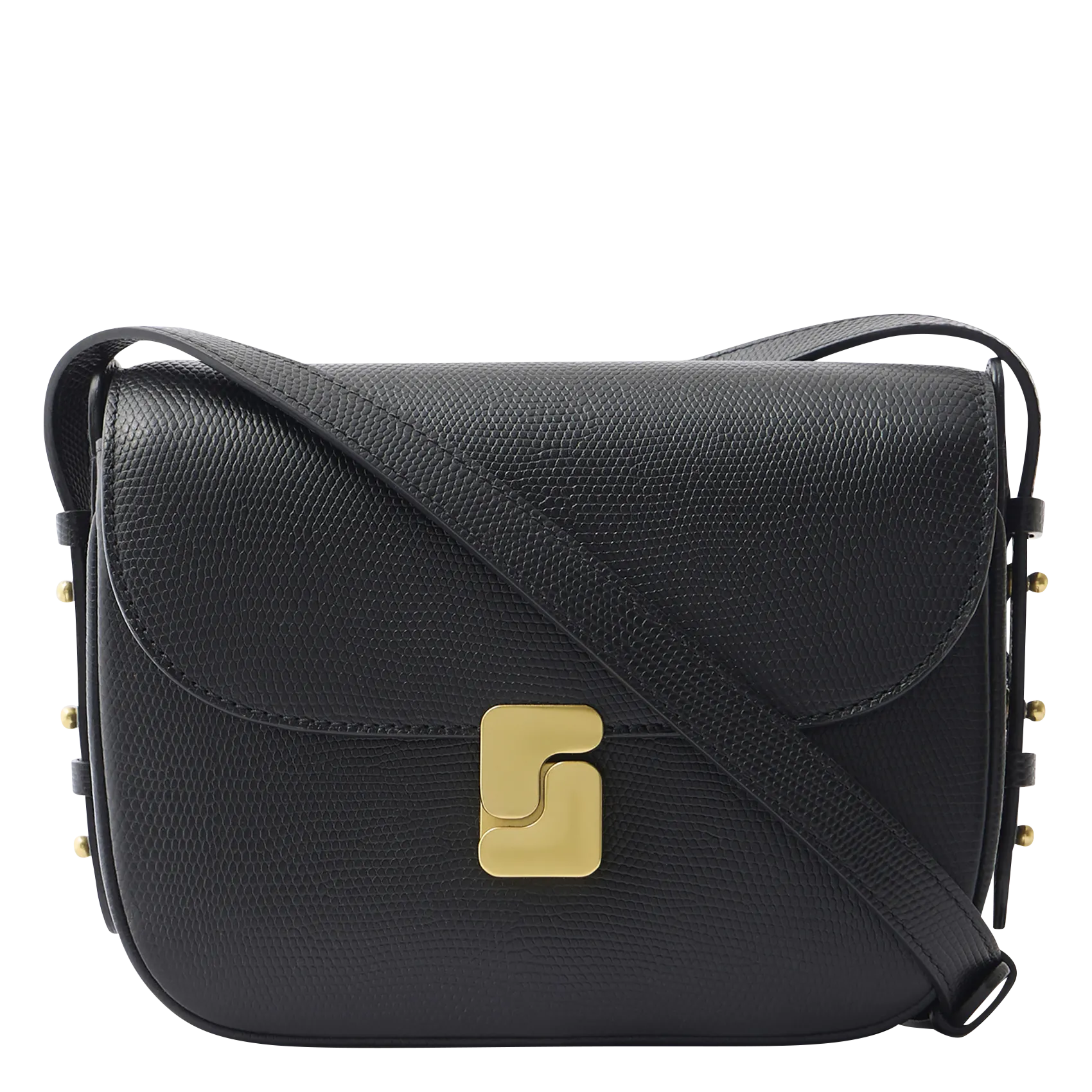 Sac bandoulière en cuir Noir BELLISSIMA MINI
