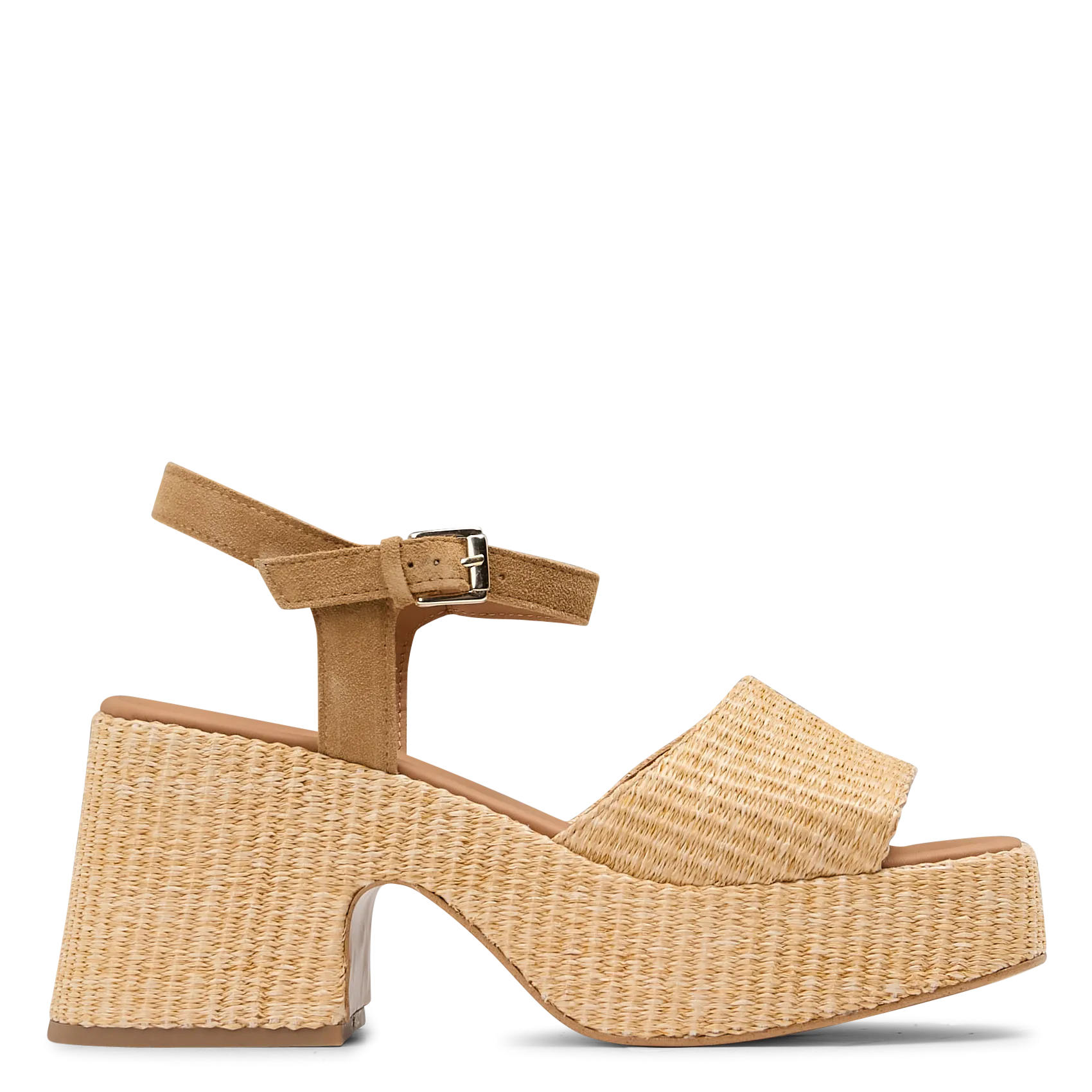 Sandales compensées Beige EDA