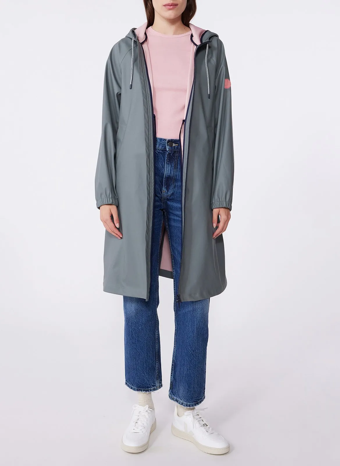 Imperméable à capuche Vert