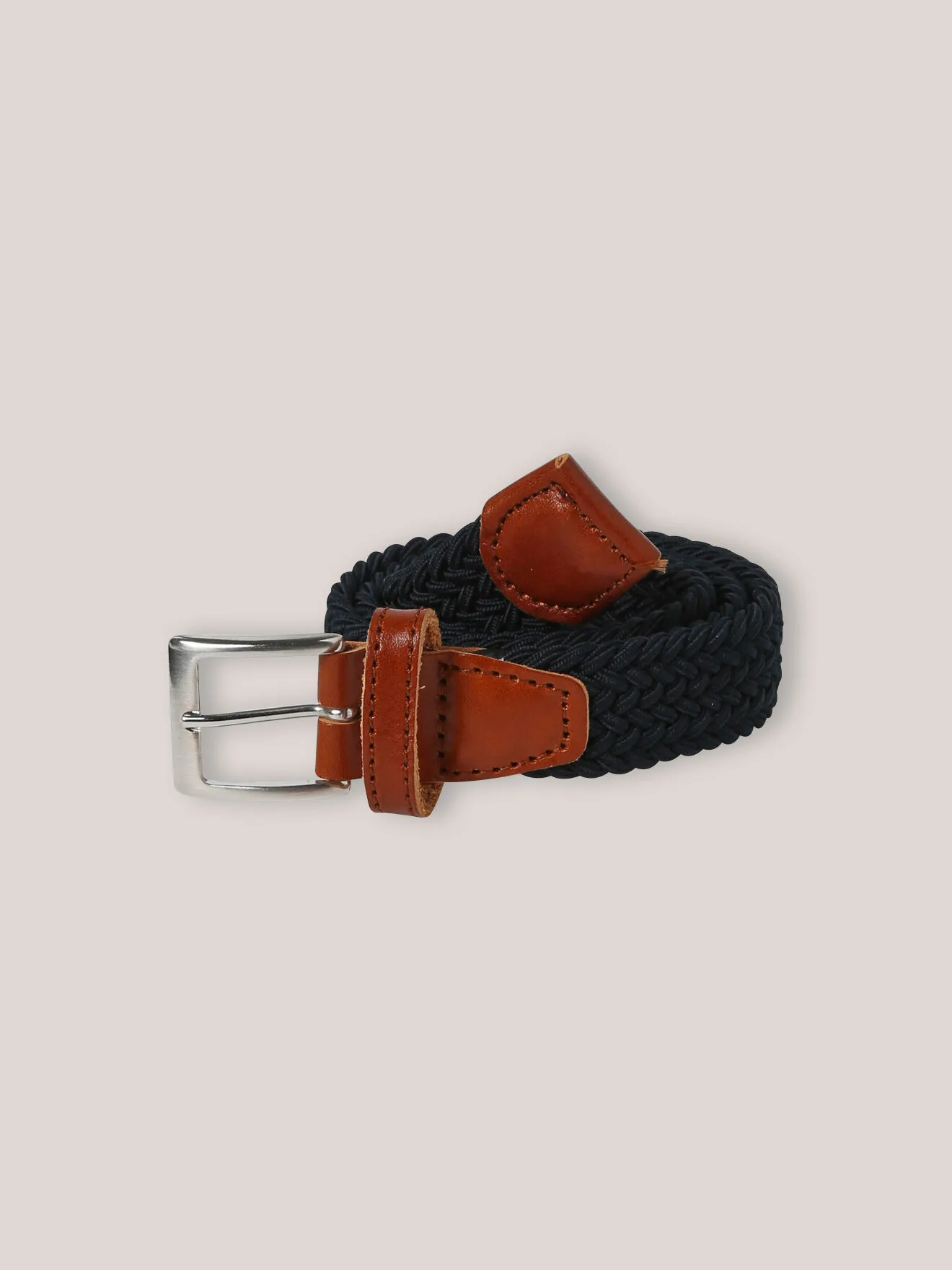 Ceinture tressée Bleu
