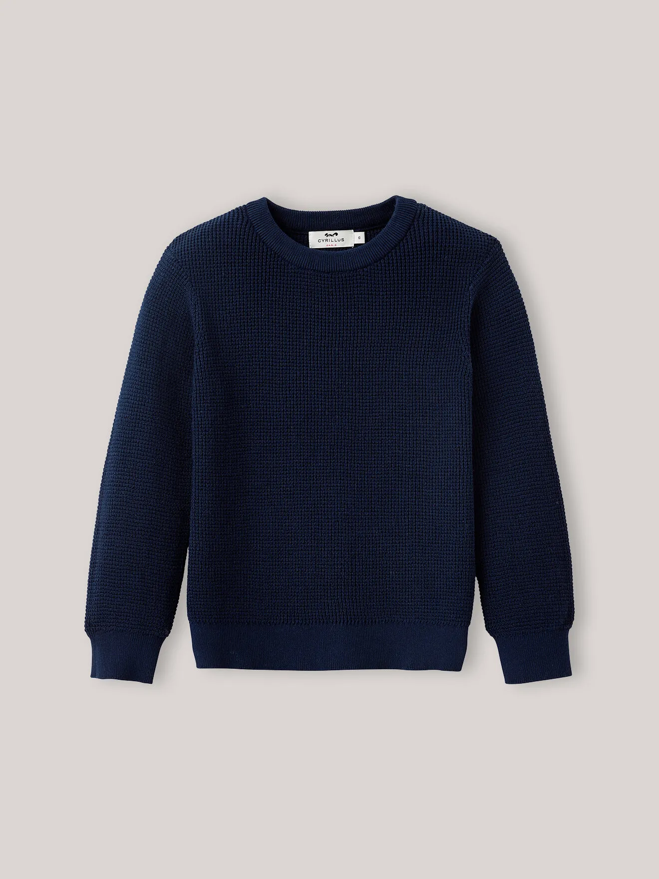 Pull point fantaisie Bleu