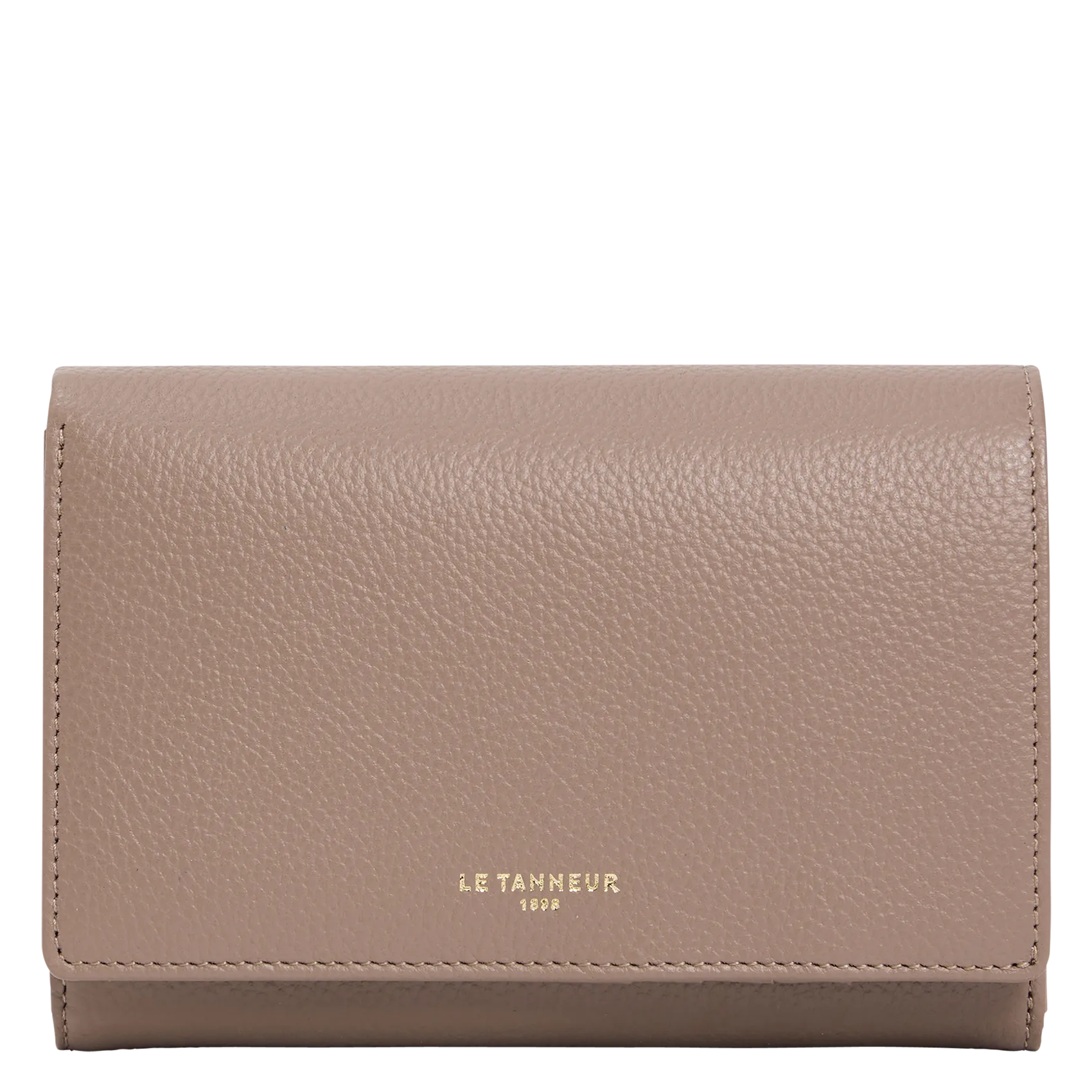 Portefeuille en cuir Gris EMILIE