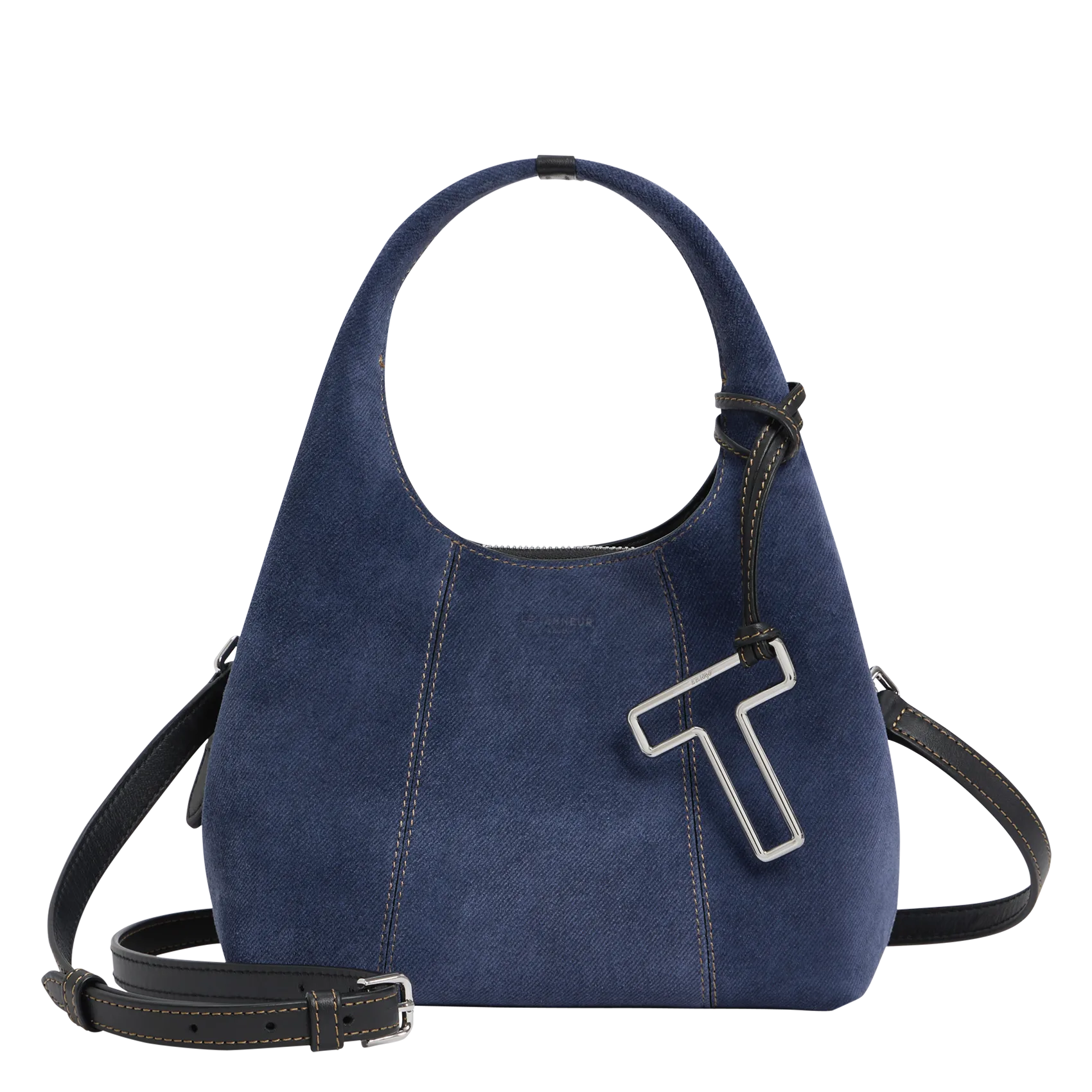 Sac à main en cuir Bleu JULIETTE