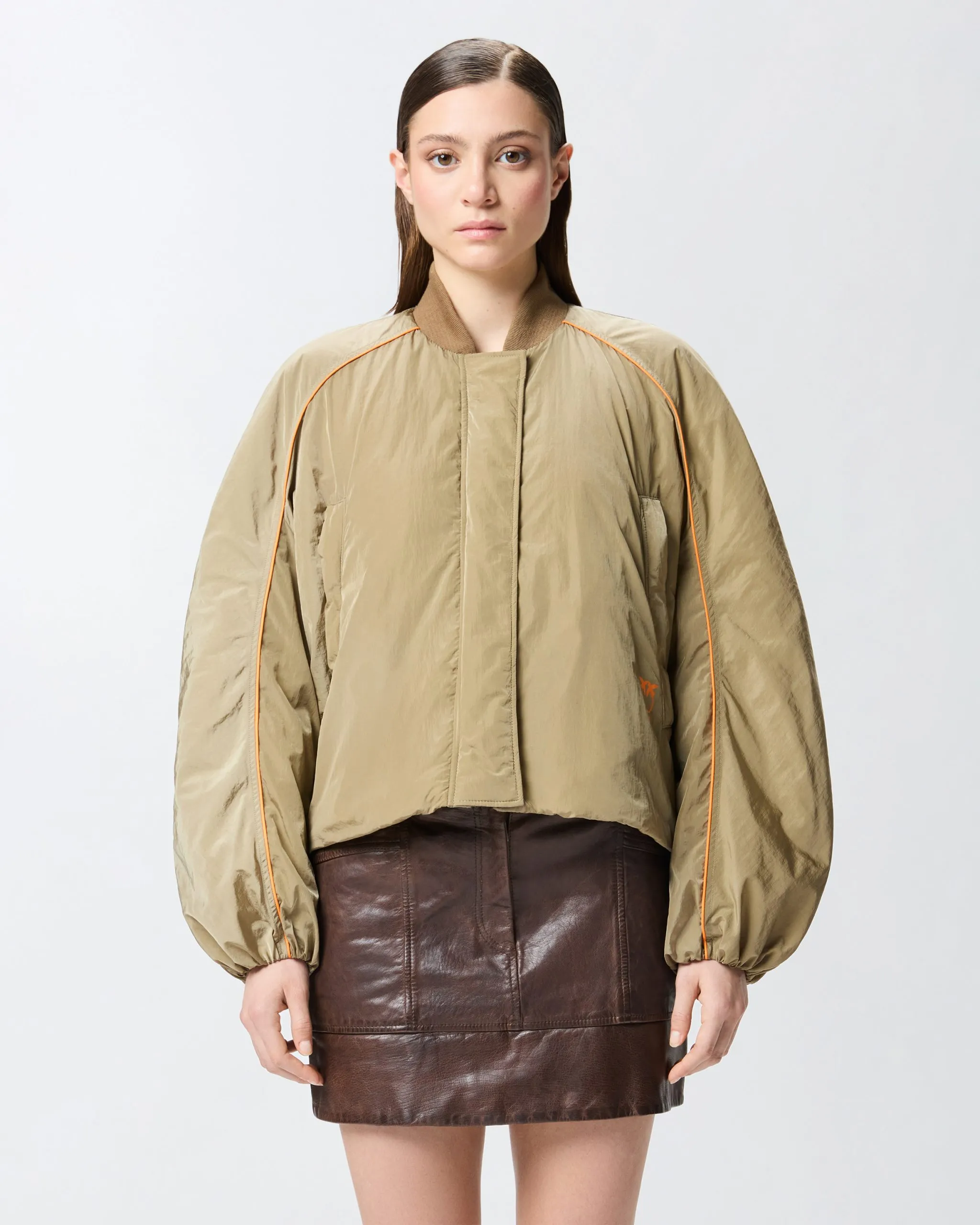 Blouson bomber en toile technique Multicolore