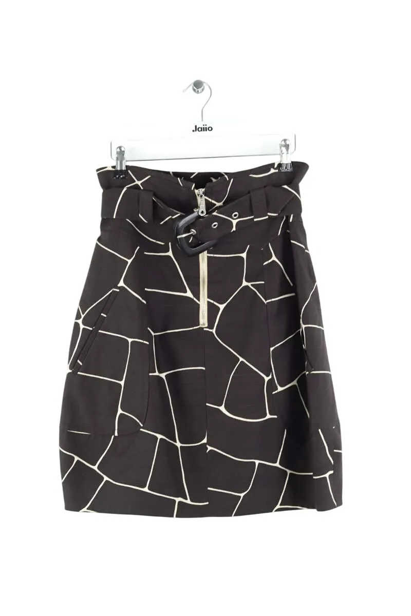 Jupe en coton Marron