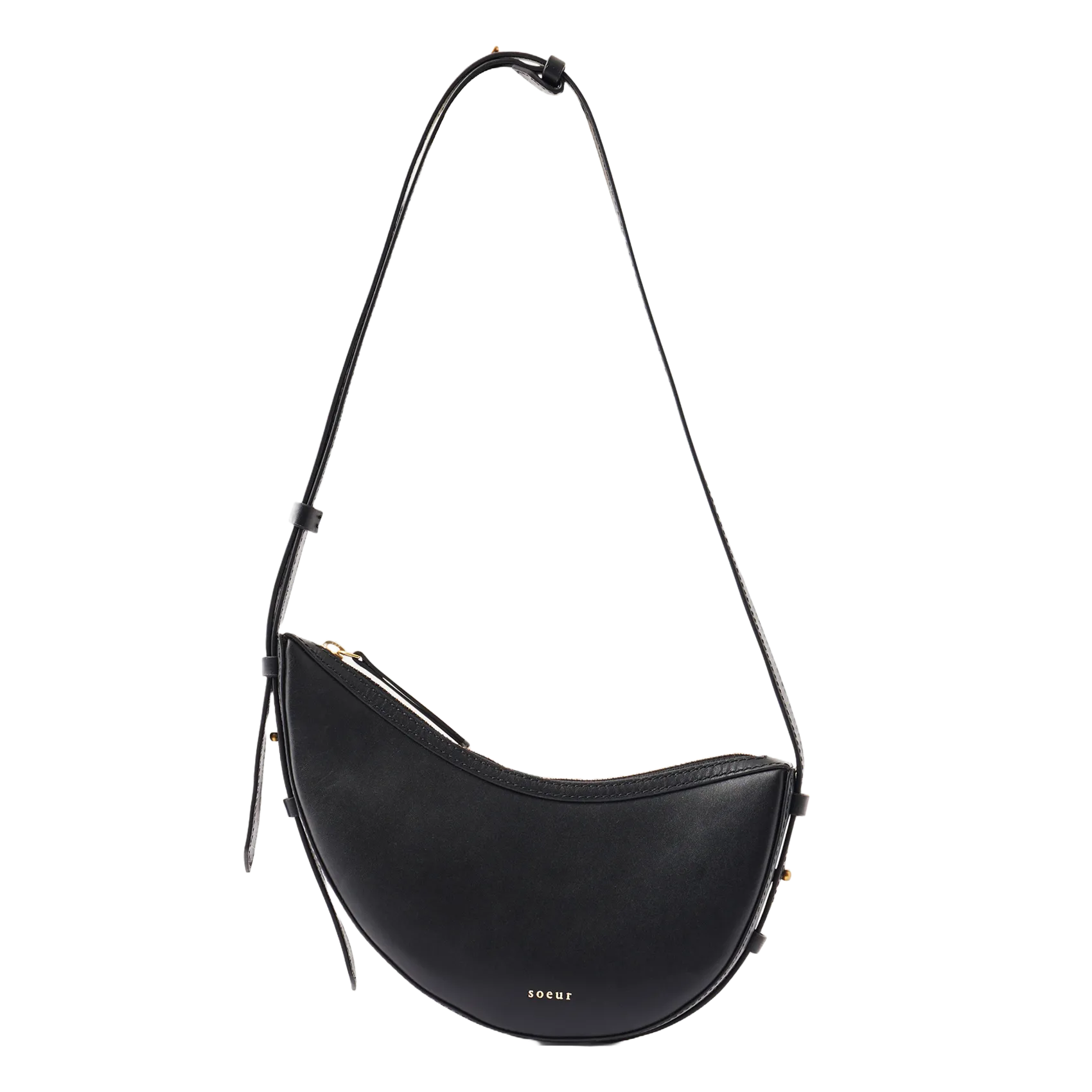 Mini sac à main en cuir Noir WINO MINI