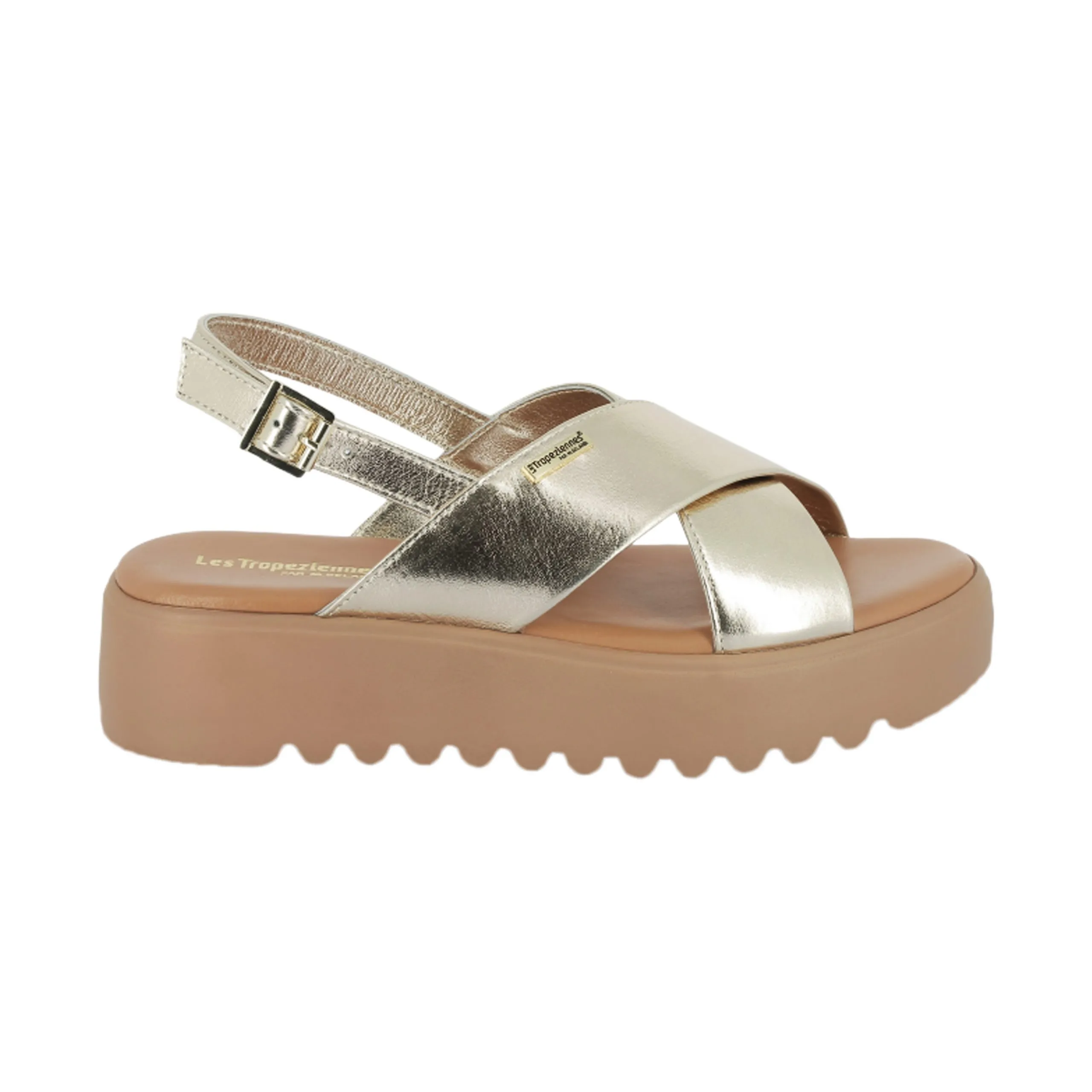 Sandales cuir les tropreziennes dorine Doré