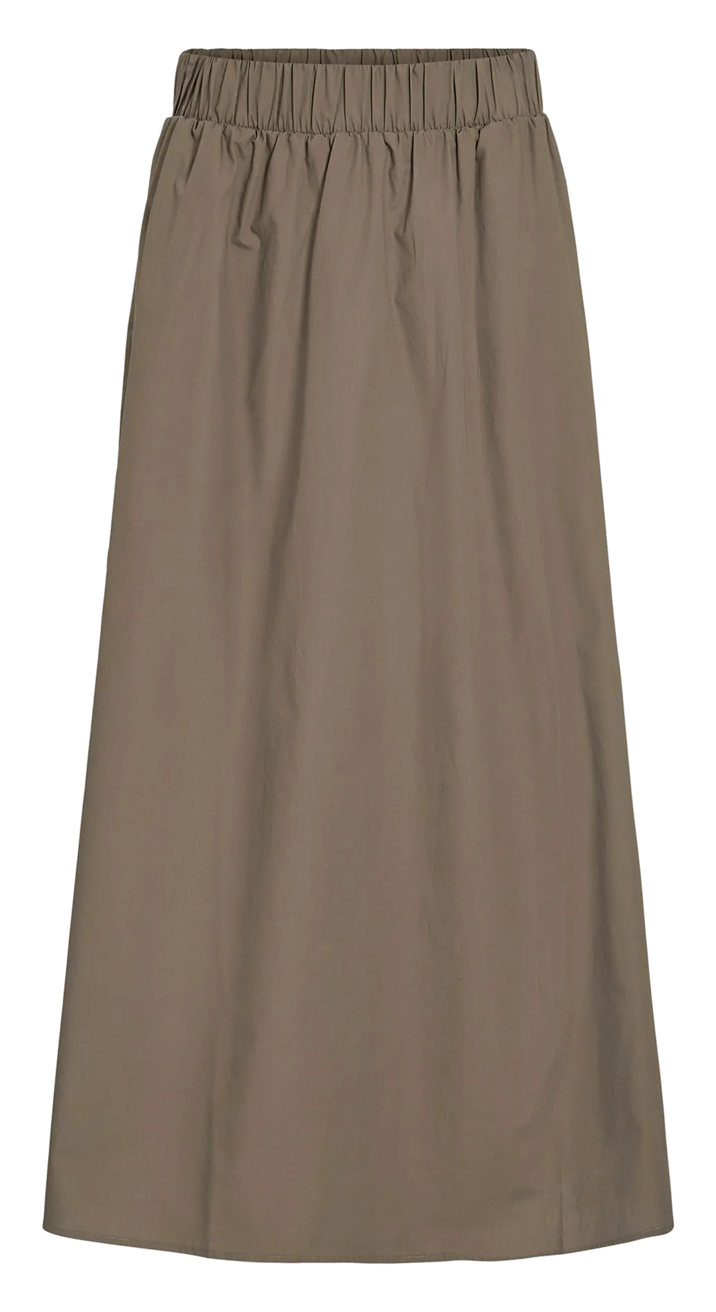 Jupe midi en coton bio Marron SOPHIE