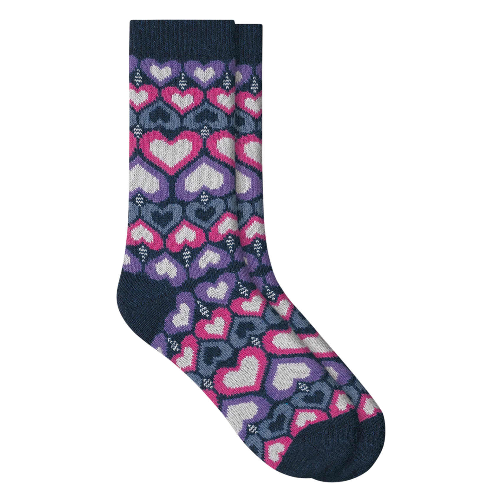 Chaussettes mi-haute imprimée Bleu