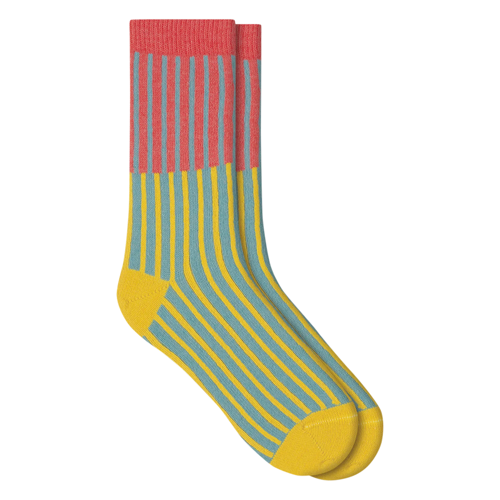 Chaussettes à rayures Orange