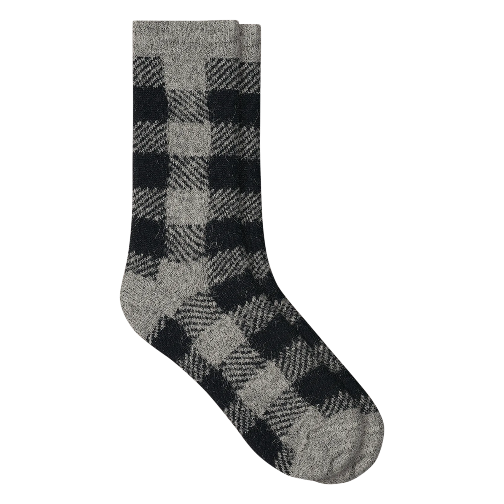 Chaussettes à carreaux Gris