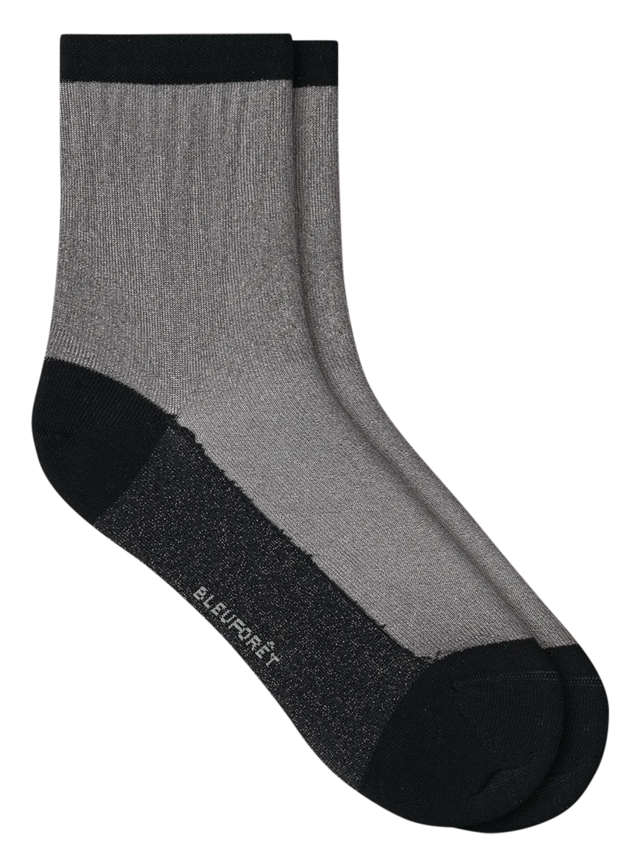 Chaussettes basses métallisées Noir