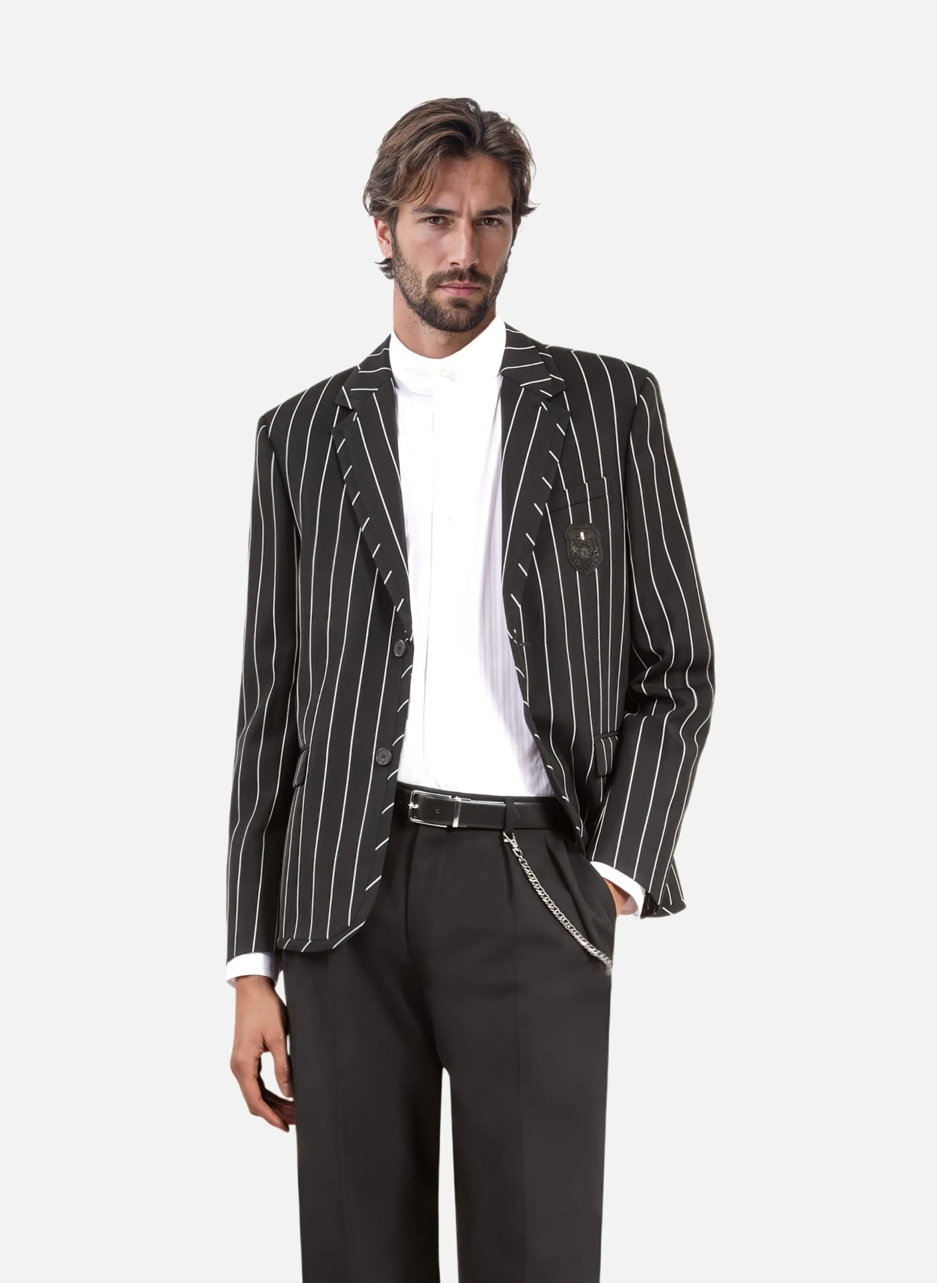 Veste à rayures Noir