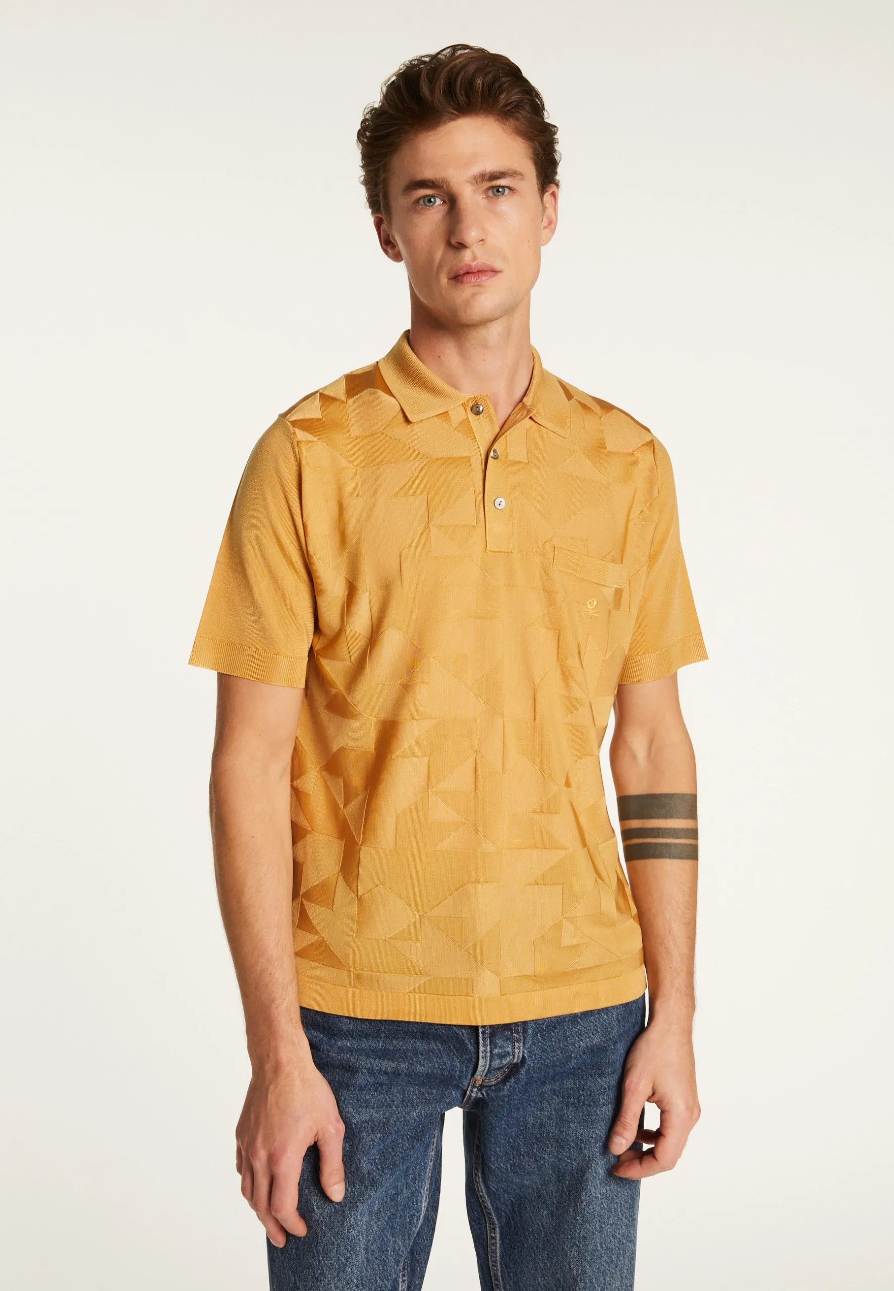 Polo en fil lumière Jaune BERYL