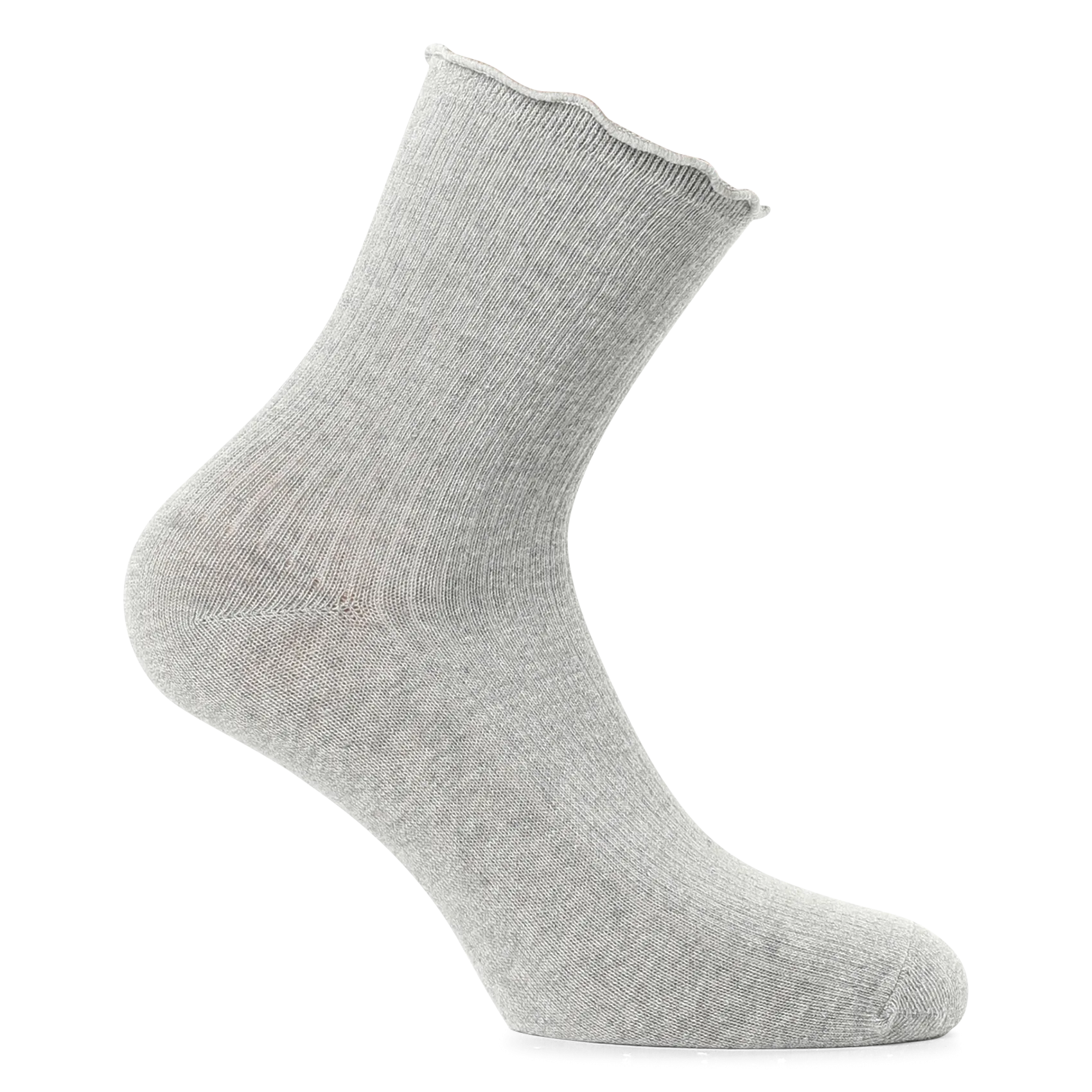 Chaussettes mi-basses ondulées Gris AFIA