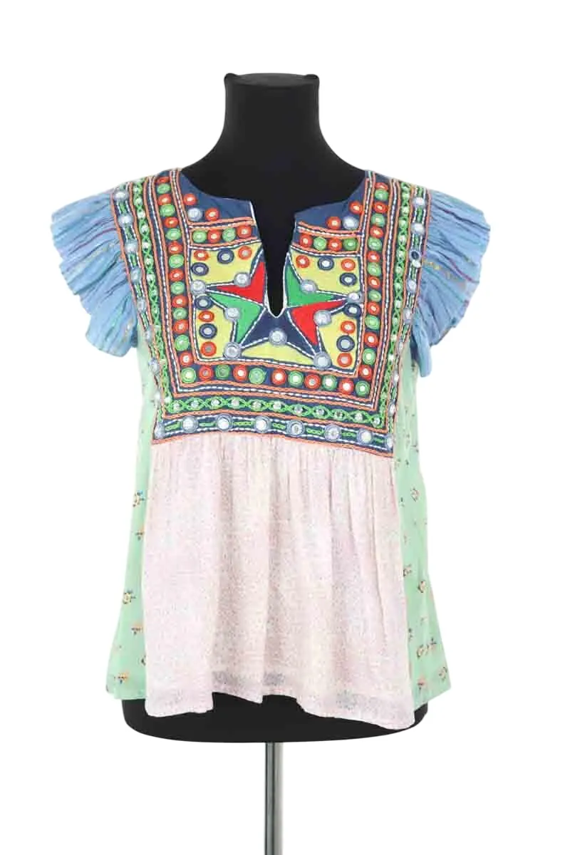 Blouse en coton Multicolore
