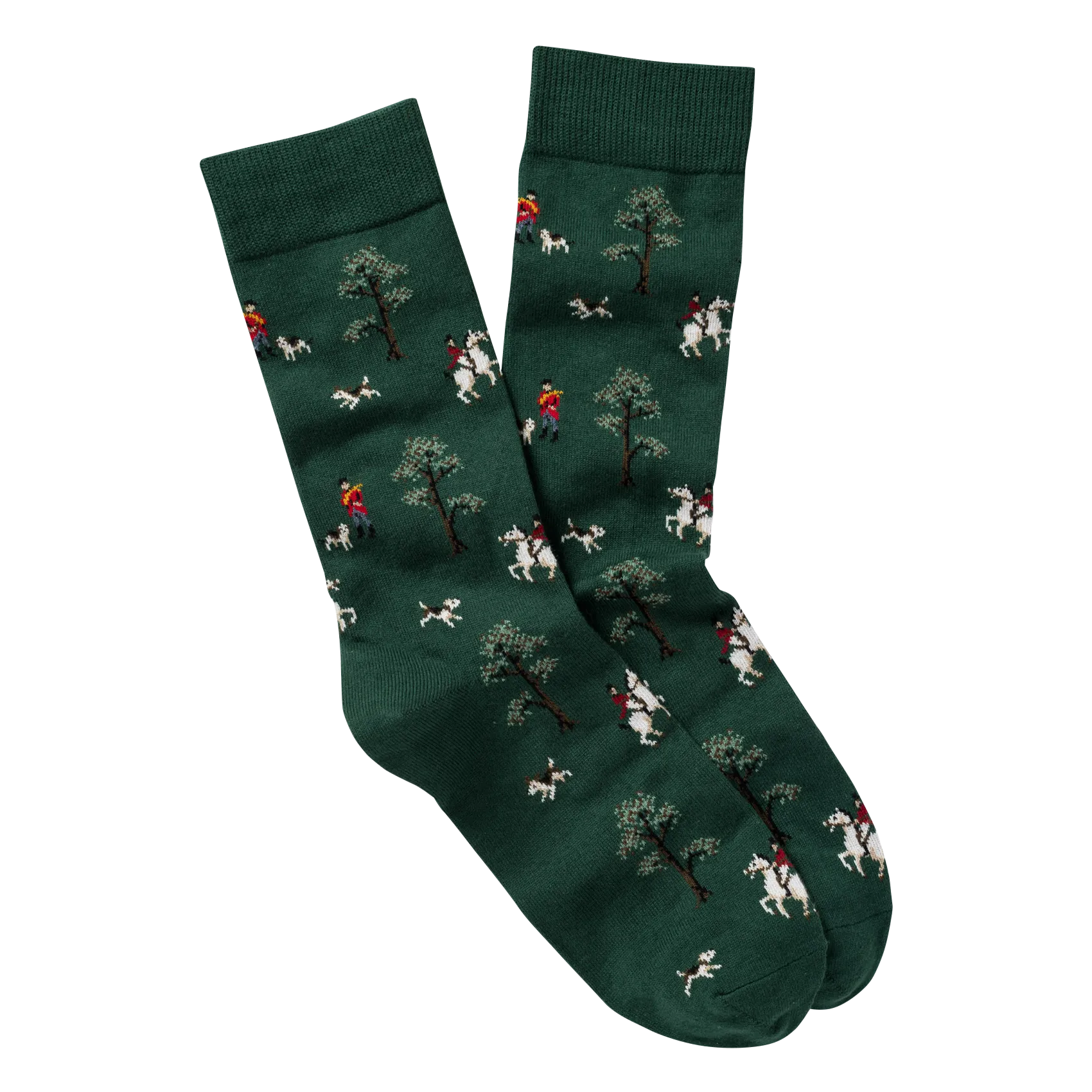 Chaussettes en coton mélangé Vert HUBERT