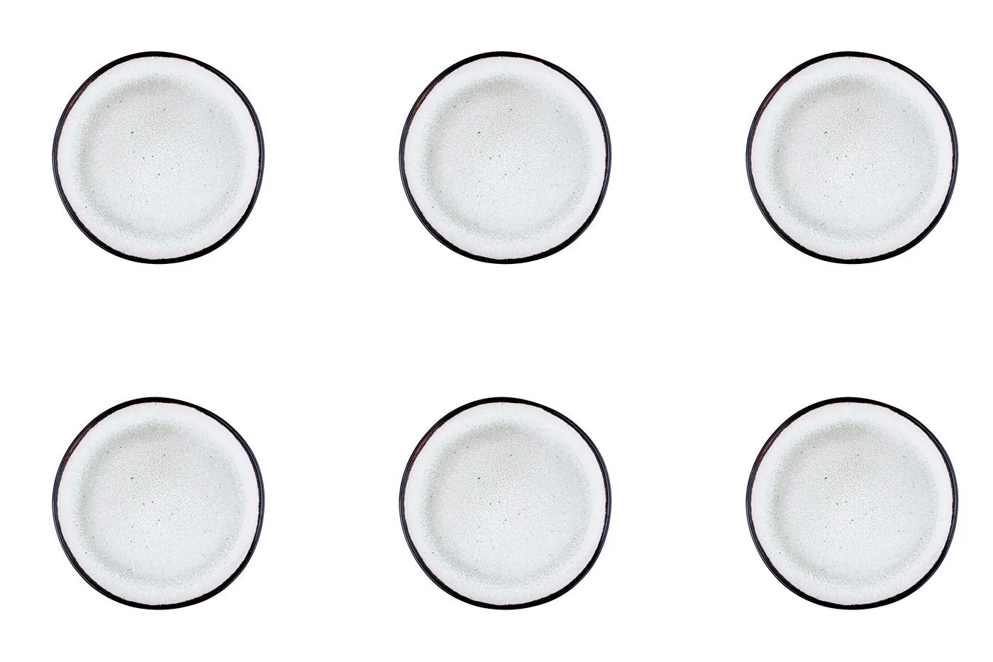 Assiette iris ø16cm - 6 pièces - blanc ivoire Blanc