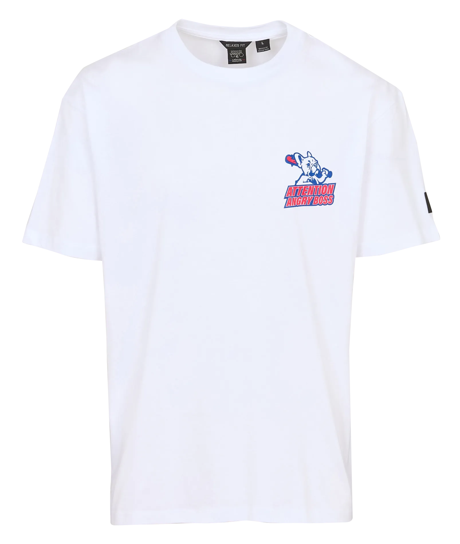 Tee-shirt col rond en coton Blanc MATTHEWS