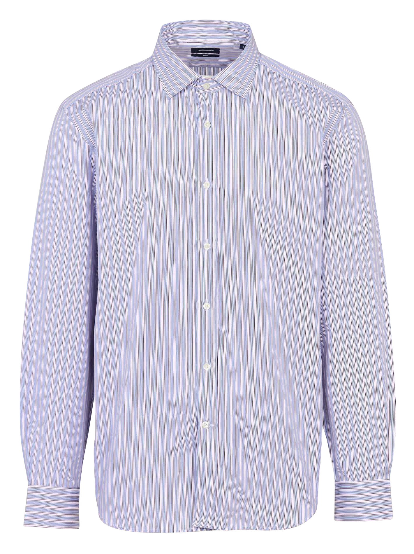 Chemise droite en coton Rouge