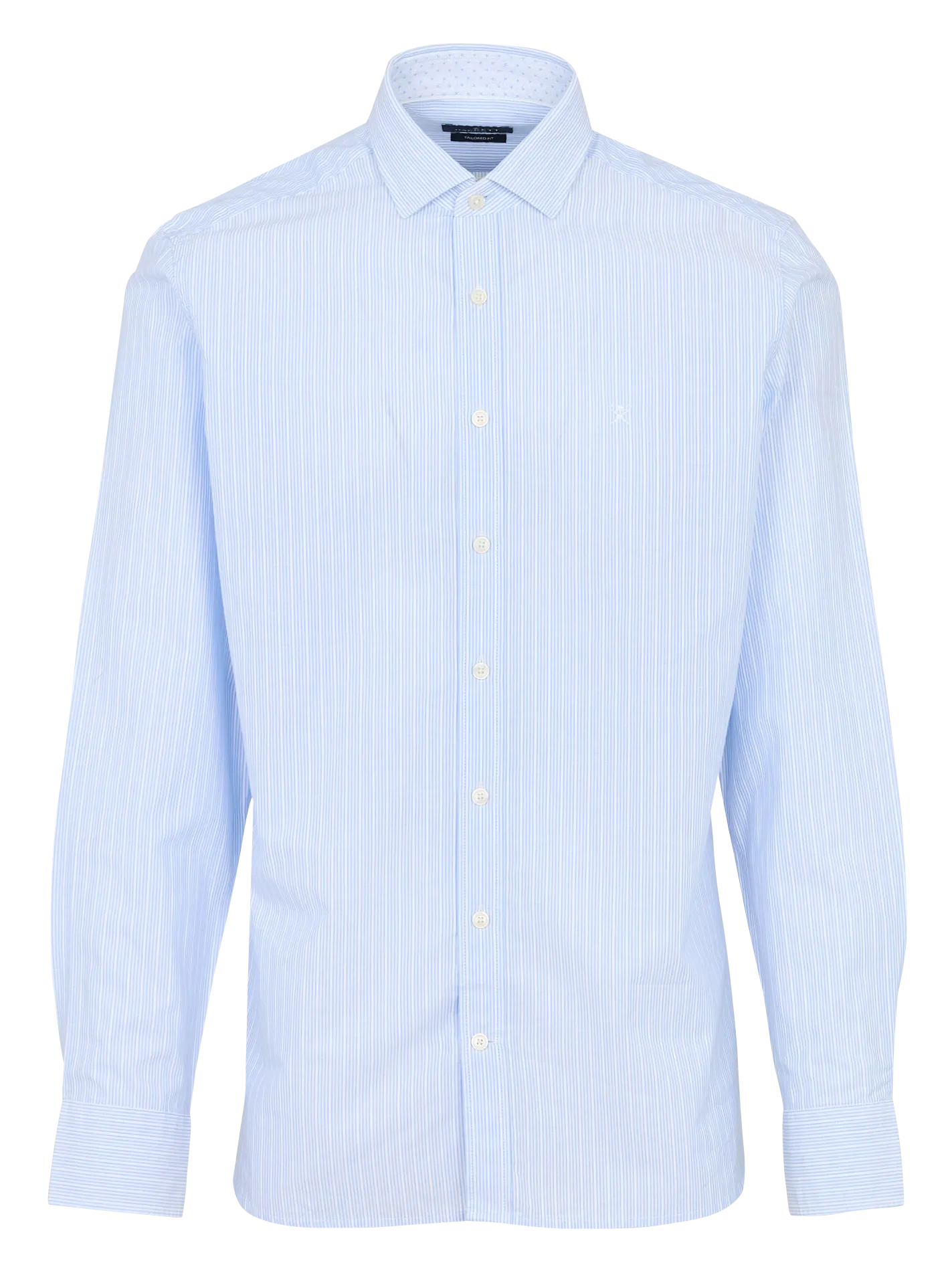 Chemise col chemise à rayures Bleu