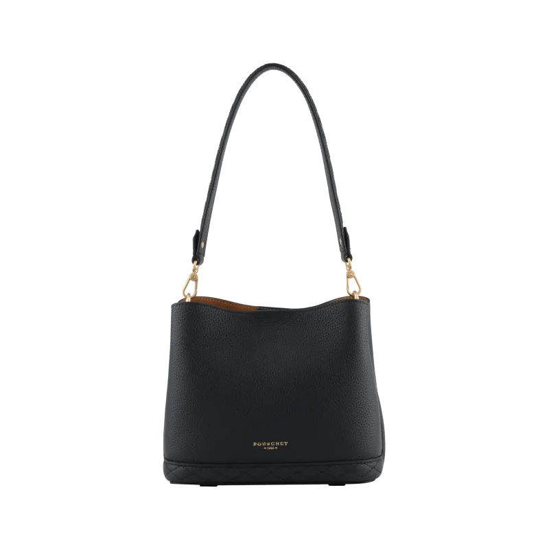 Besace - cuir de vachette Noir MANHATTAN