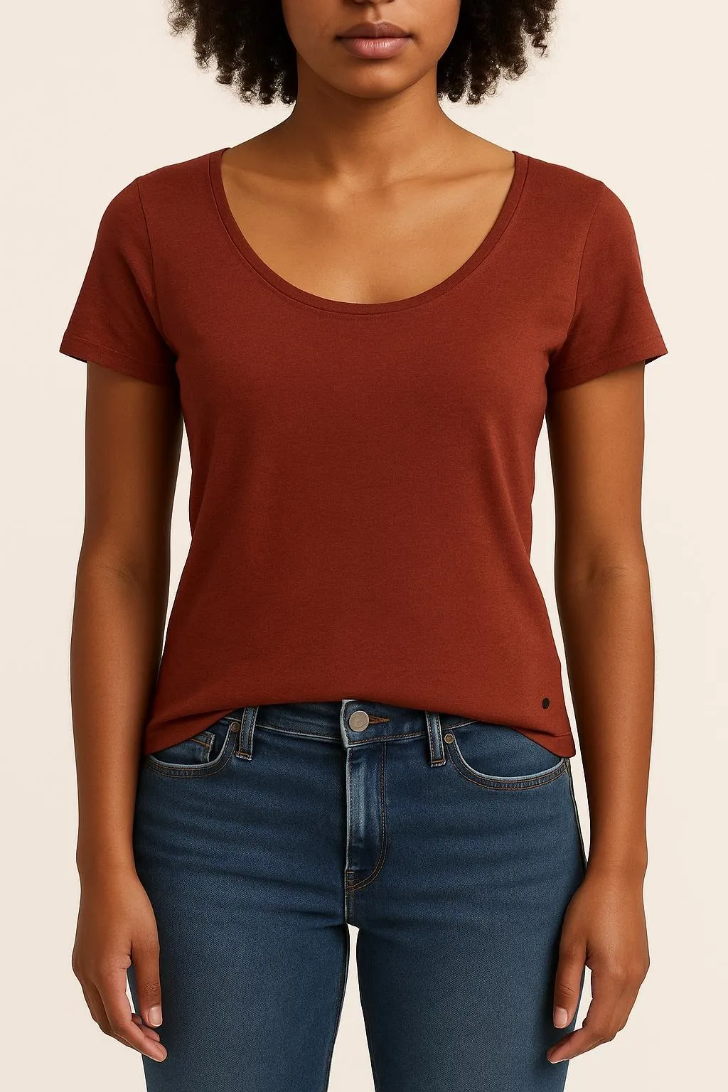 Tee-shirt Marron