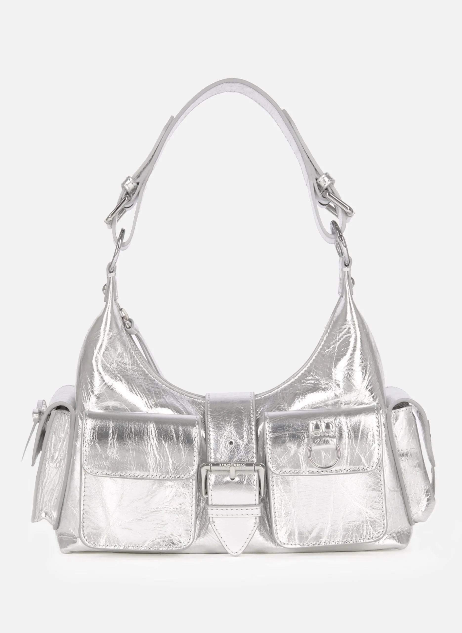 Sac amelia en cuir Argent
