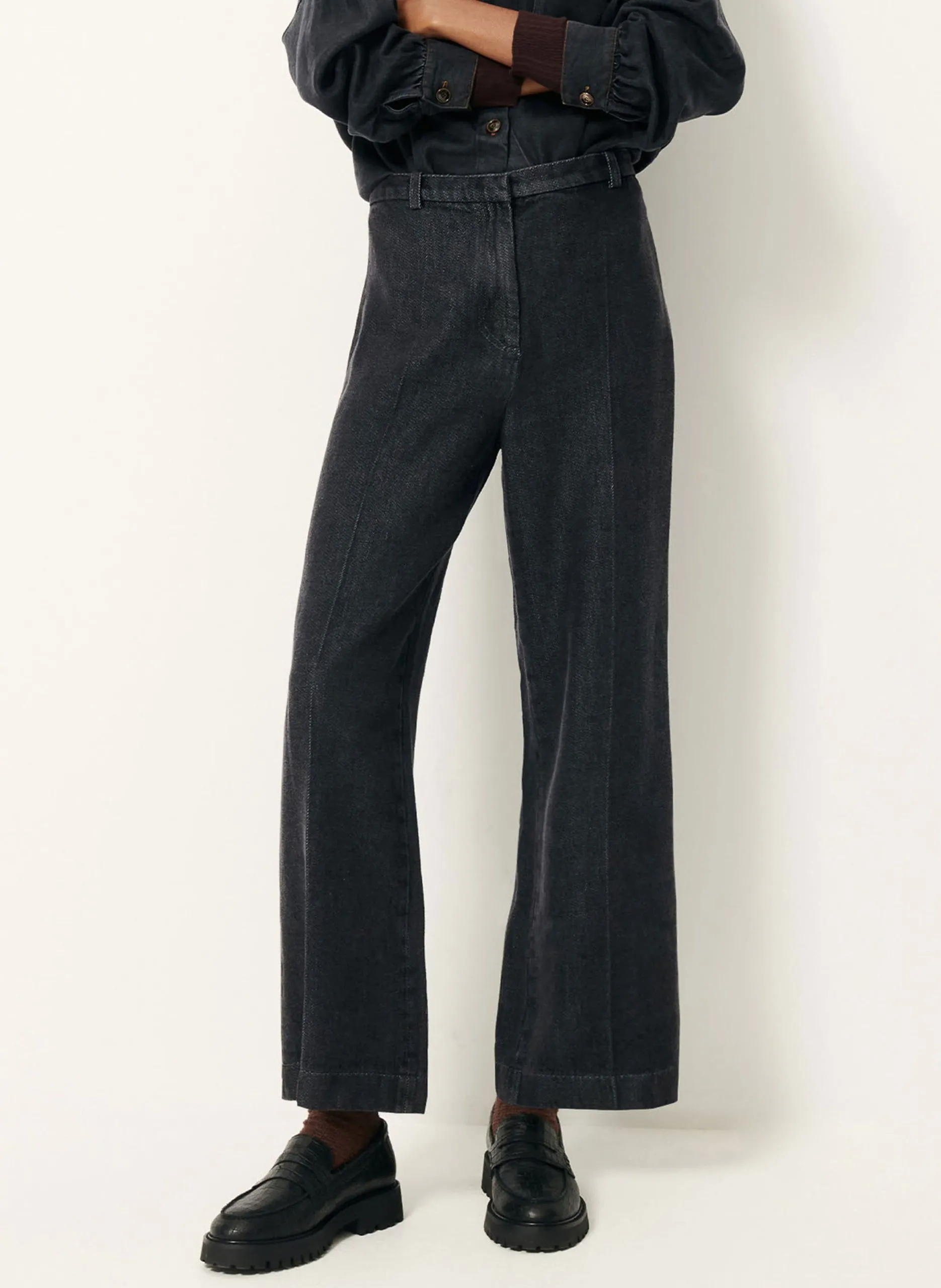 Pantalon droit Gris ALDIVIO