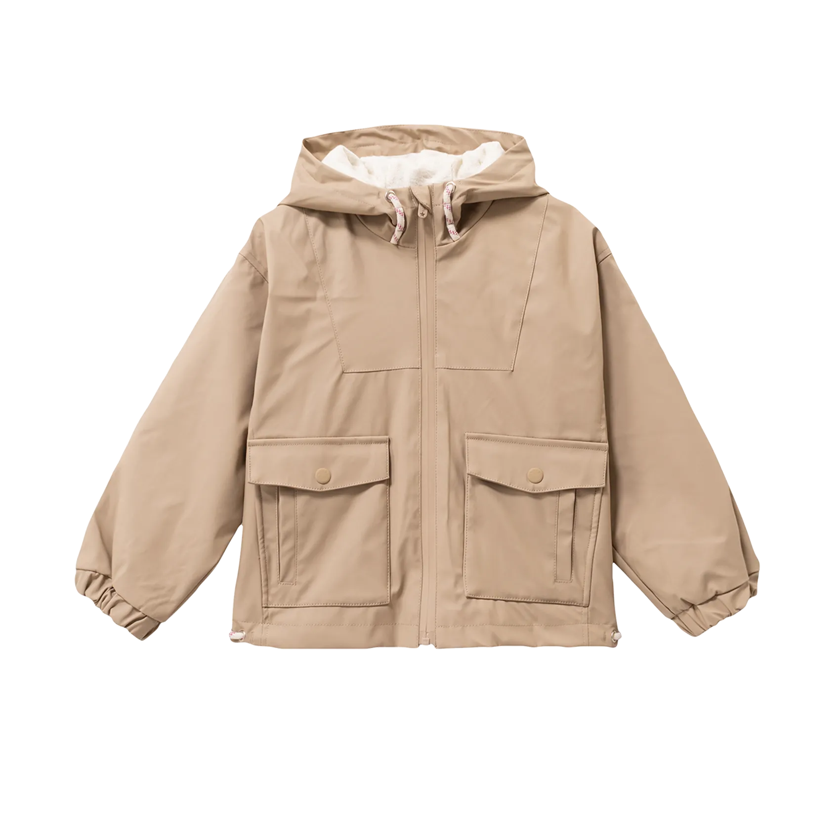Parka à capuche Beige