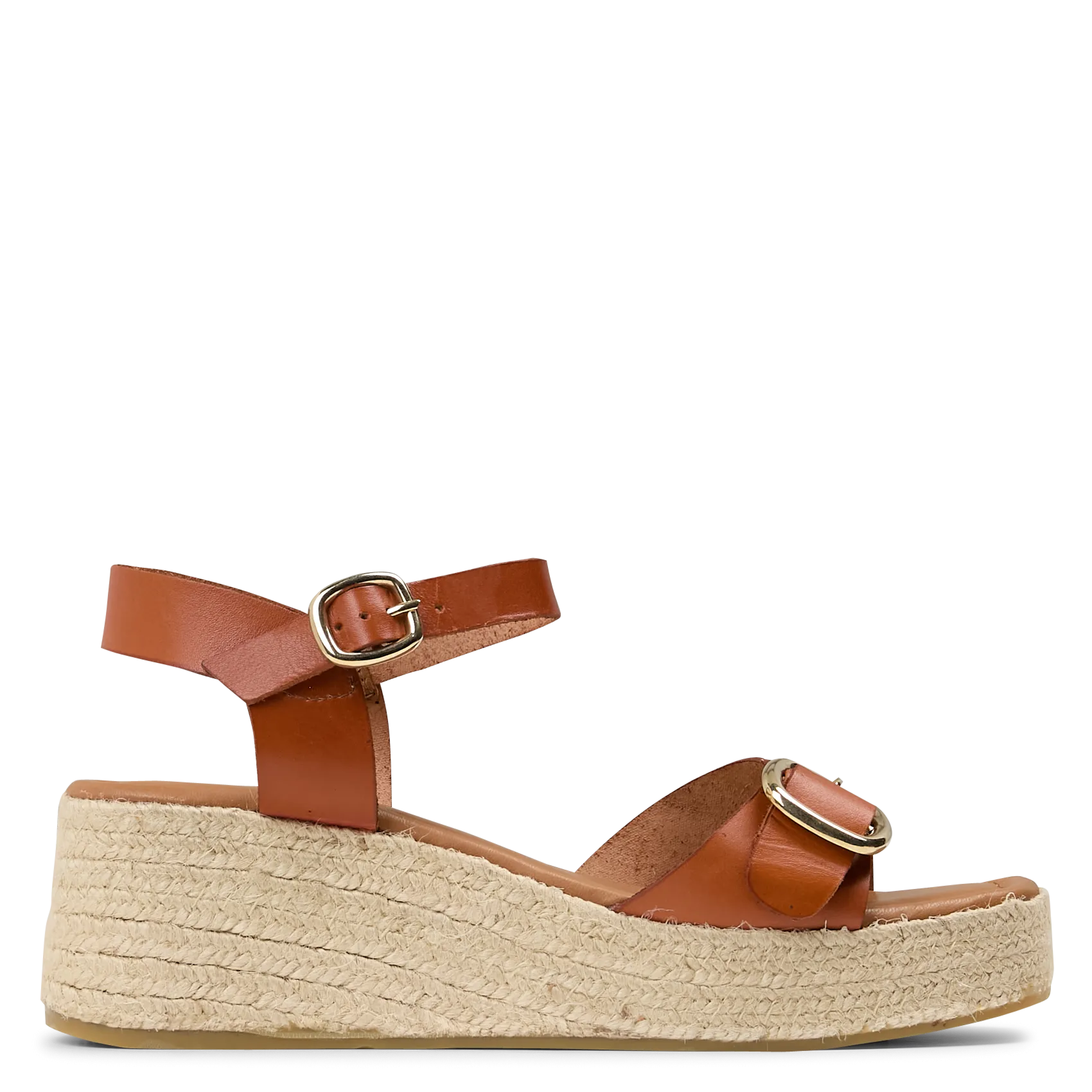 Espadrilles en cuir Marron HORANI