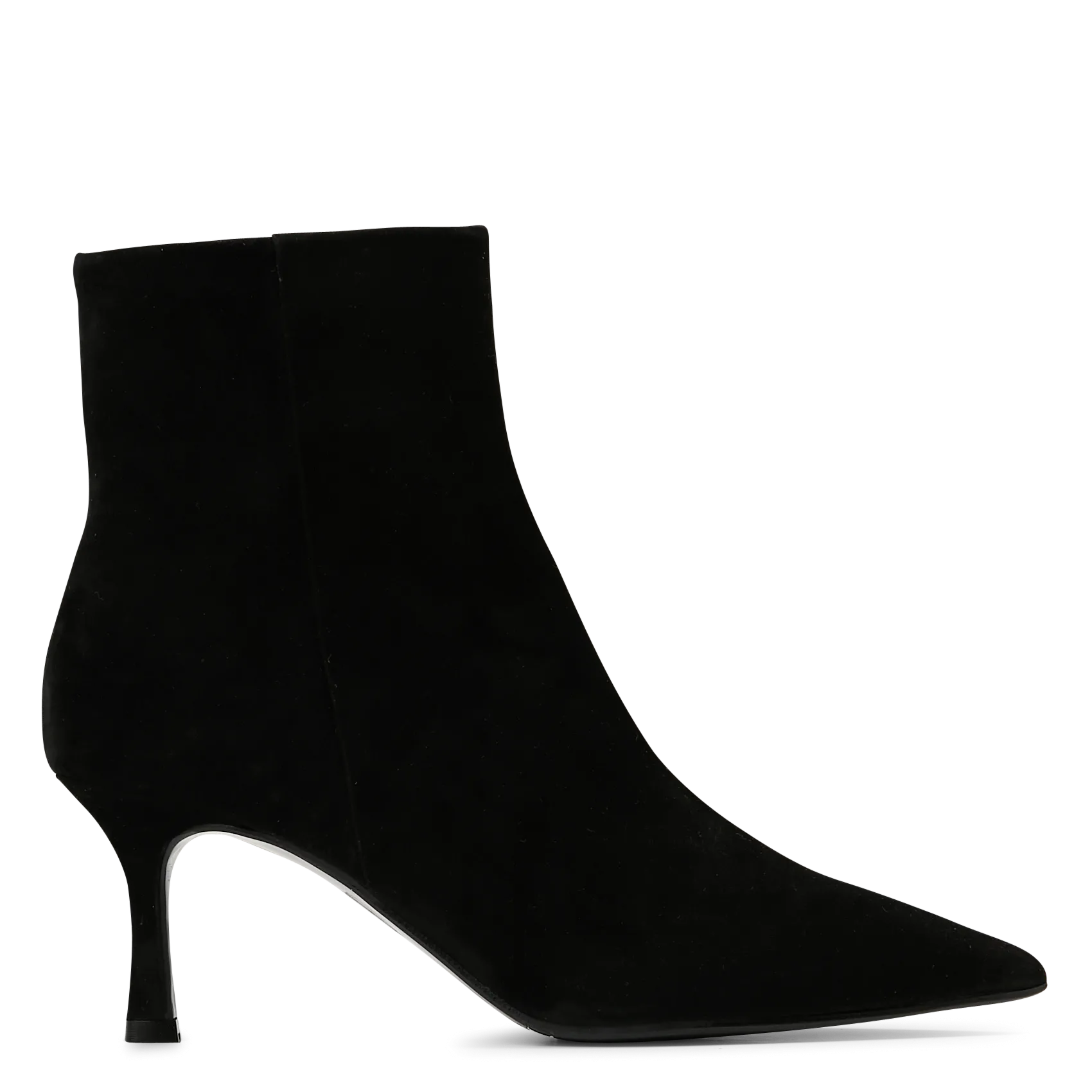 Bottines en cuir velours Noir