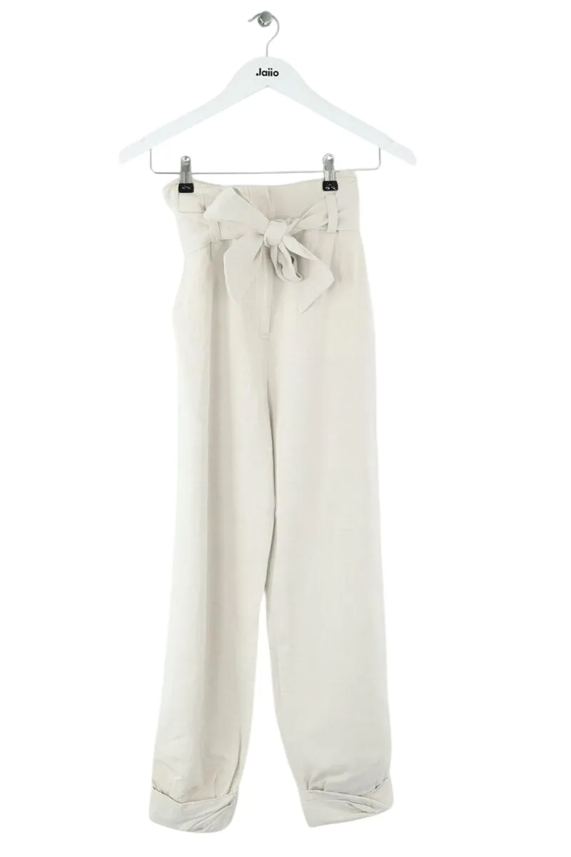 Pantalon en coton Beige