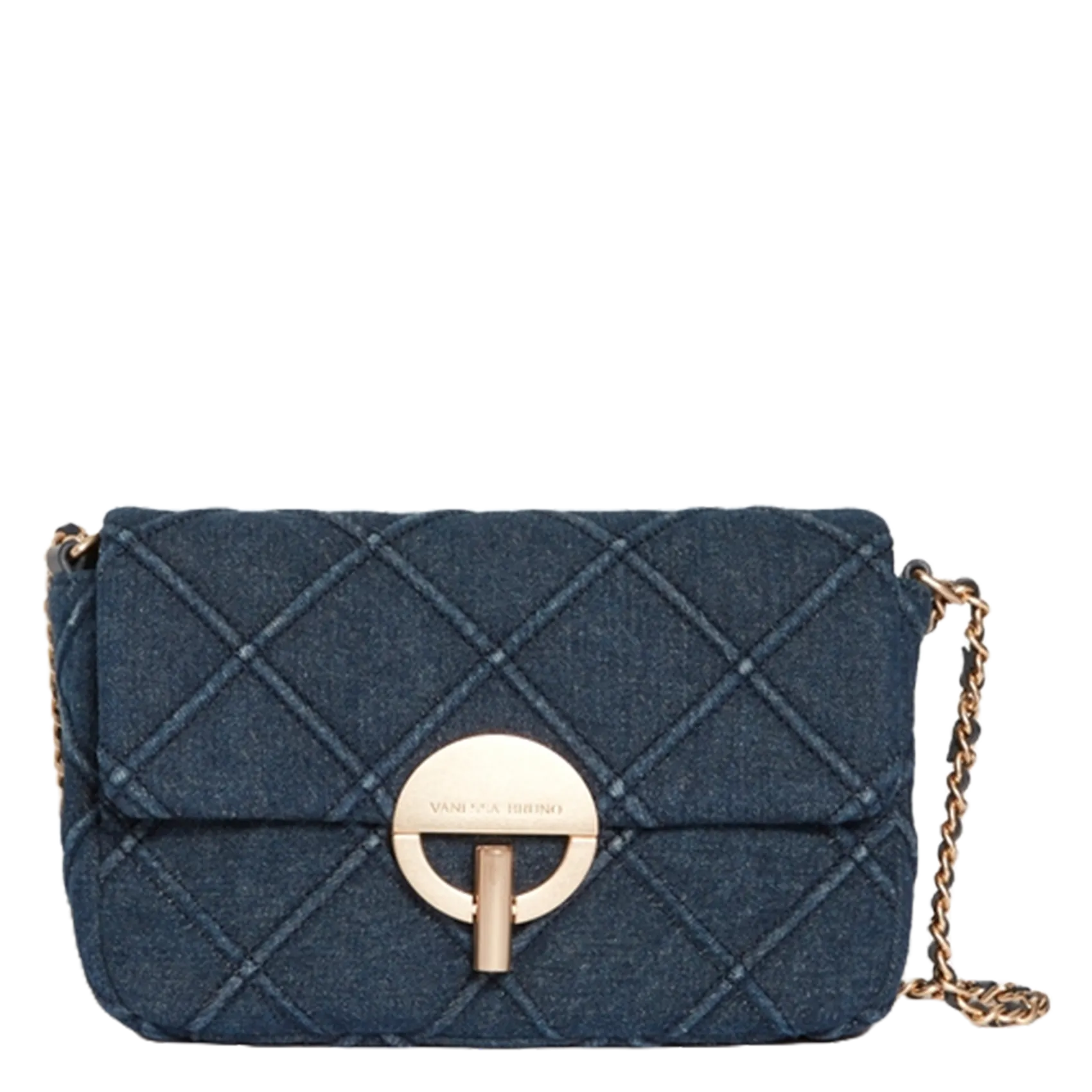 Sac bandoulière en coton Bleu MOON MOYEN